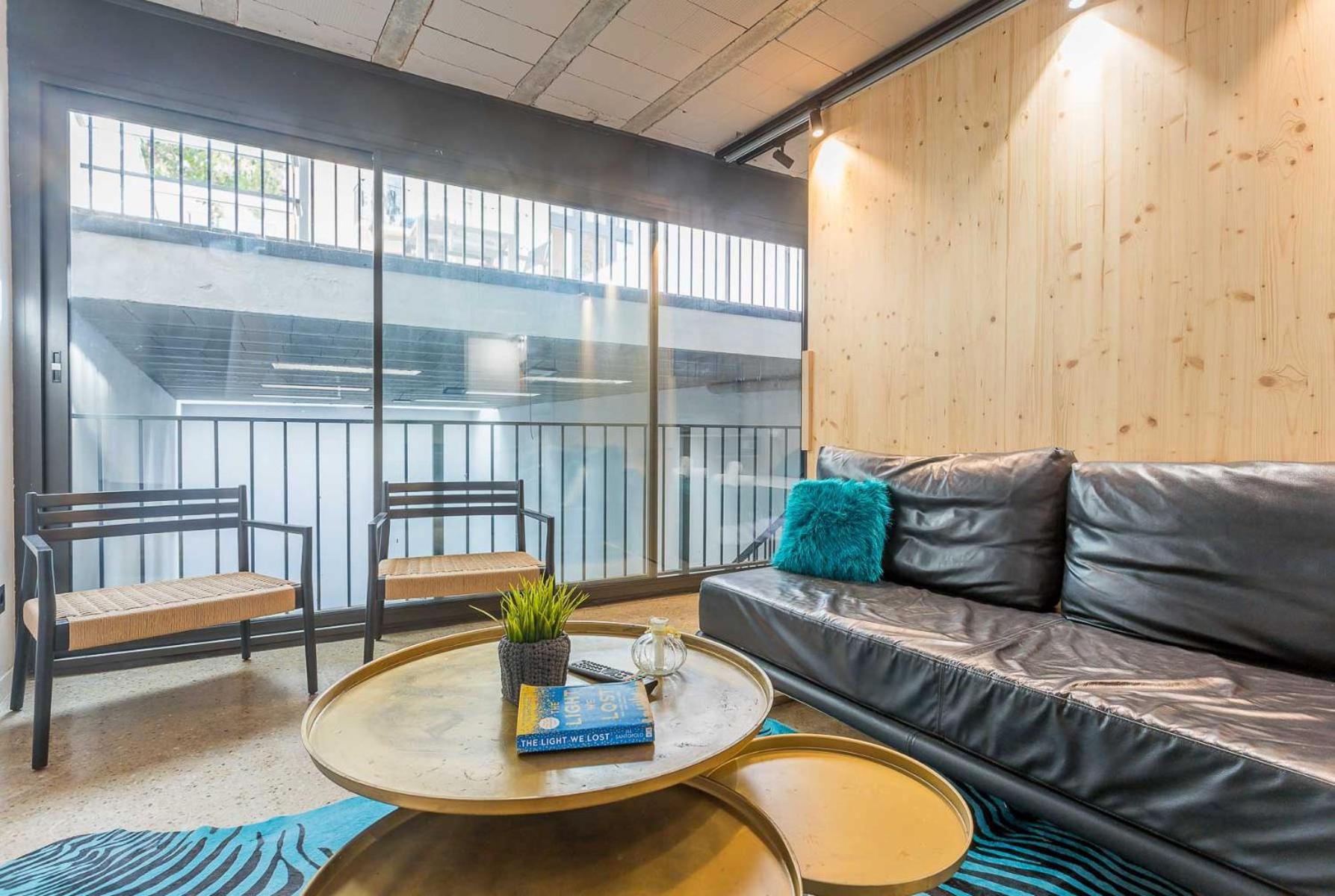 Apartamento con vista al jardín