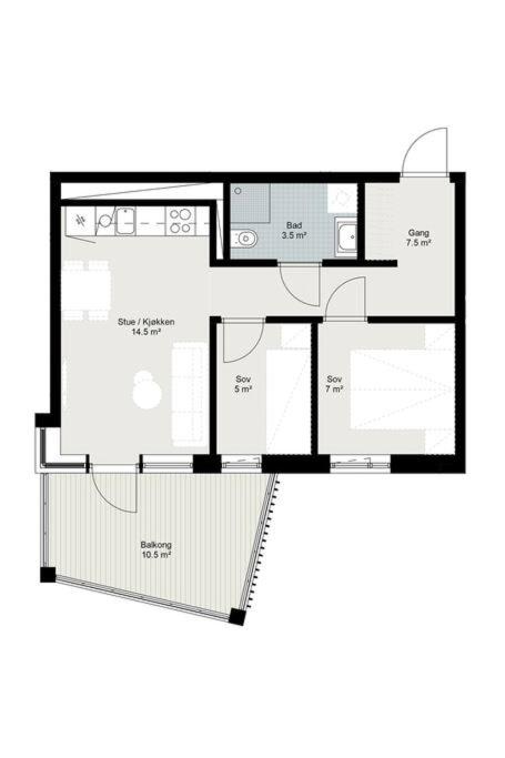 Two-Bedroom Apartment photo 3