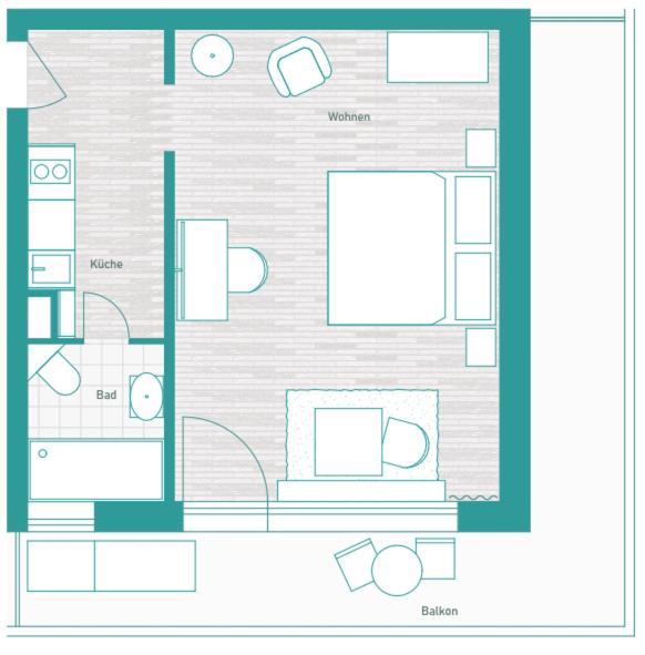 Apartment with Balcony