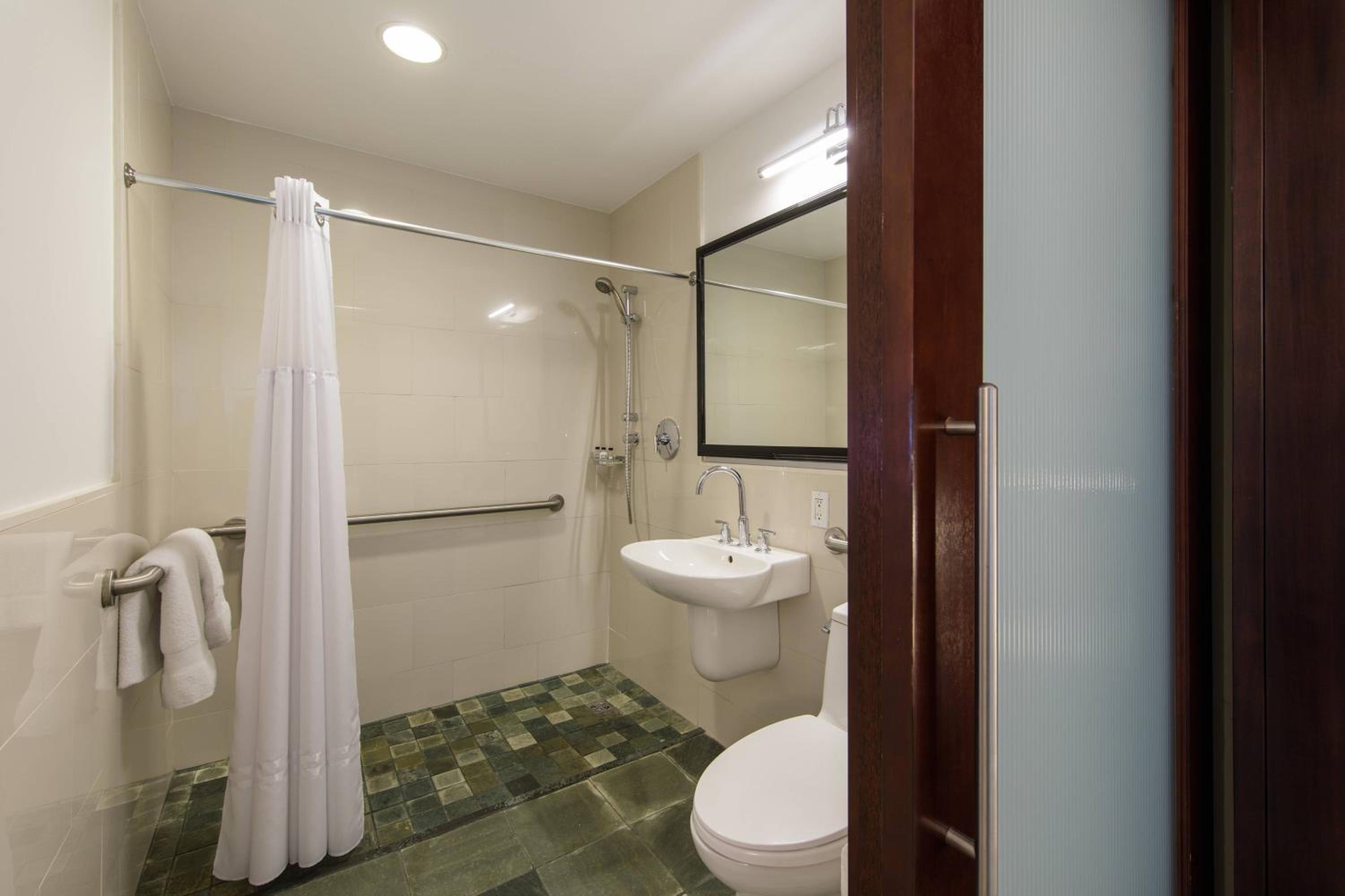 Queen Room with Transfer Shower - Mobility Accessible