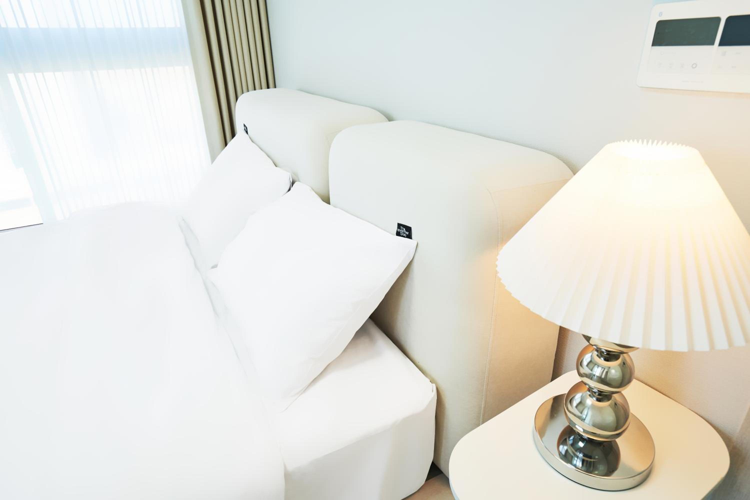 White Family Room with Ocean View
