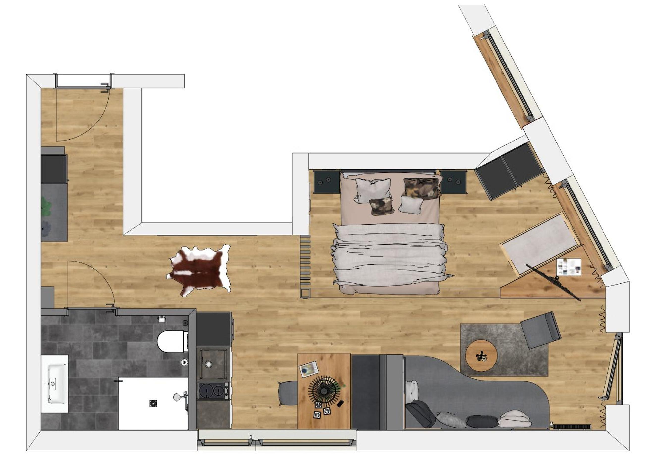 Apartment with Mountain View photo 3