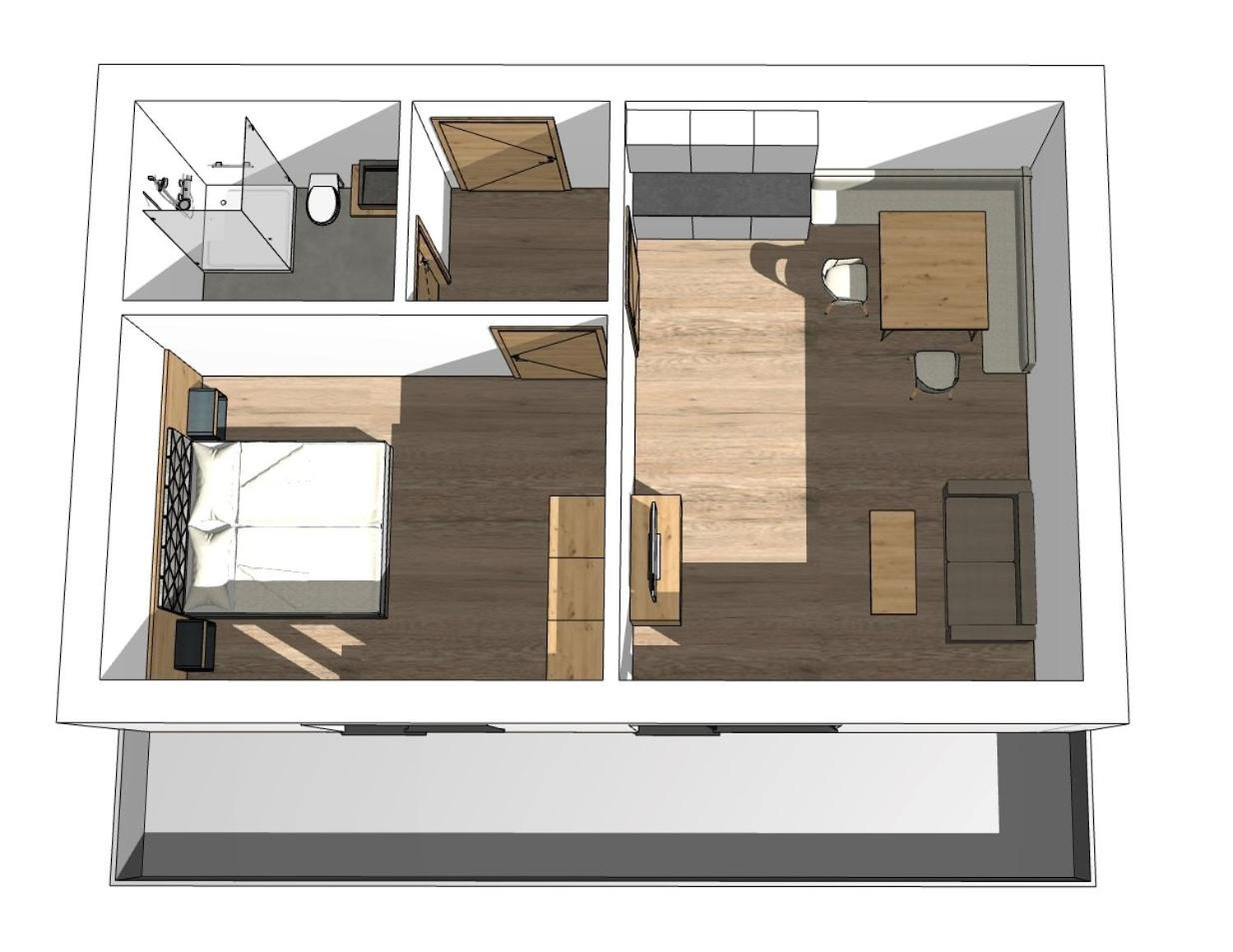 One-Bedroom Apartment with Balcony photo 2