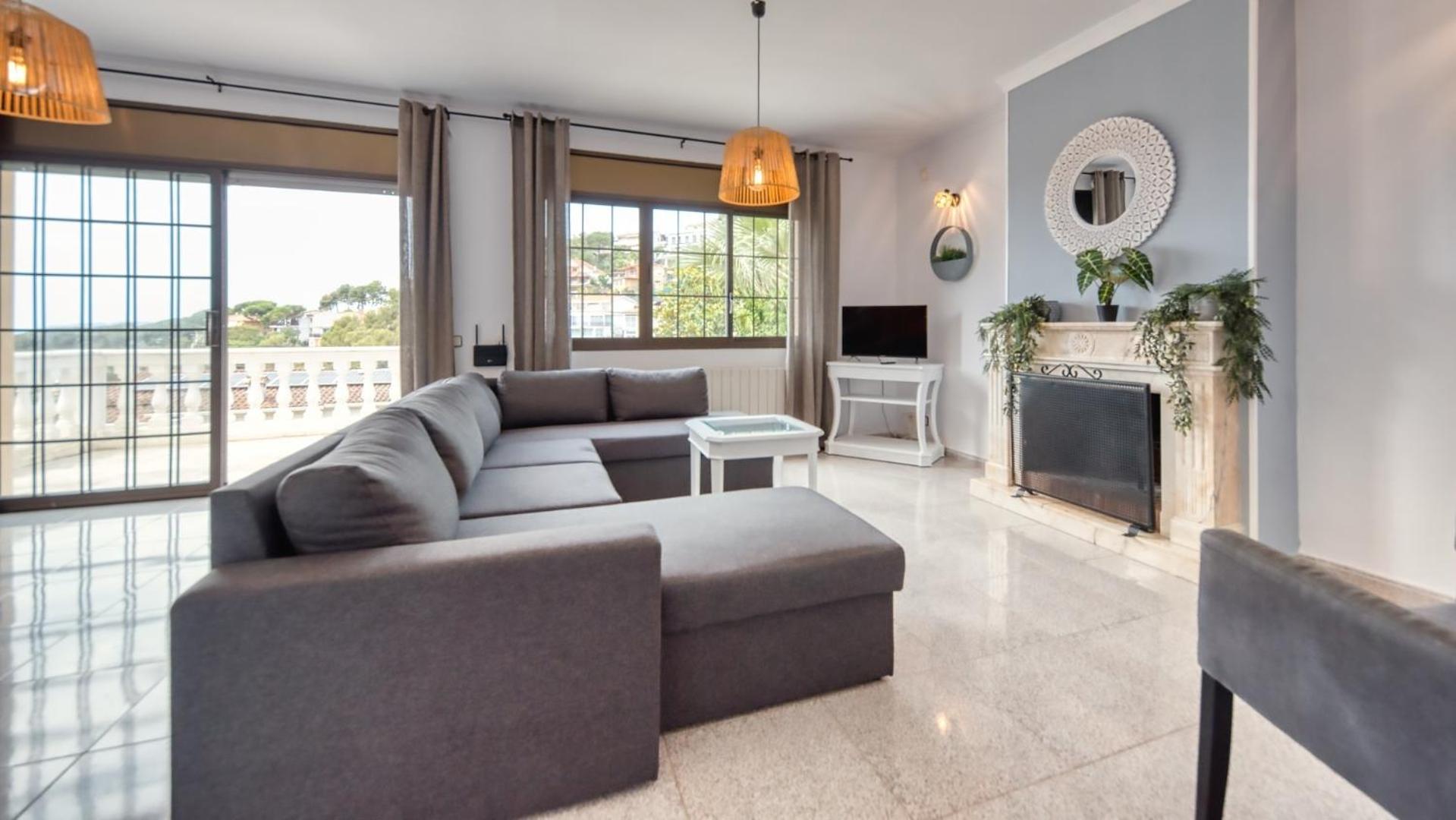 Villa con vistas al jardín