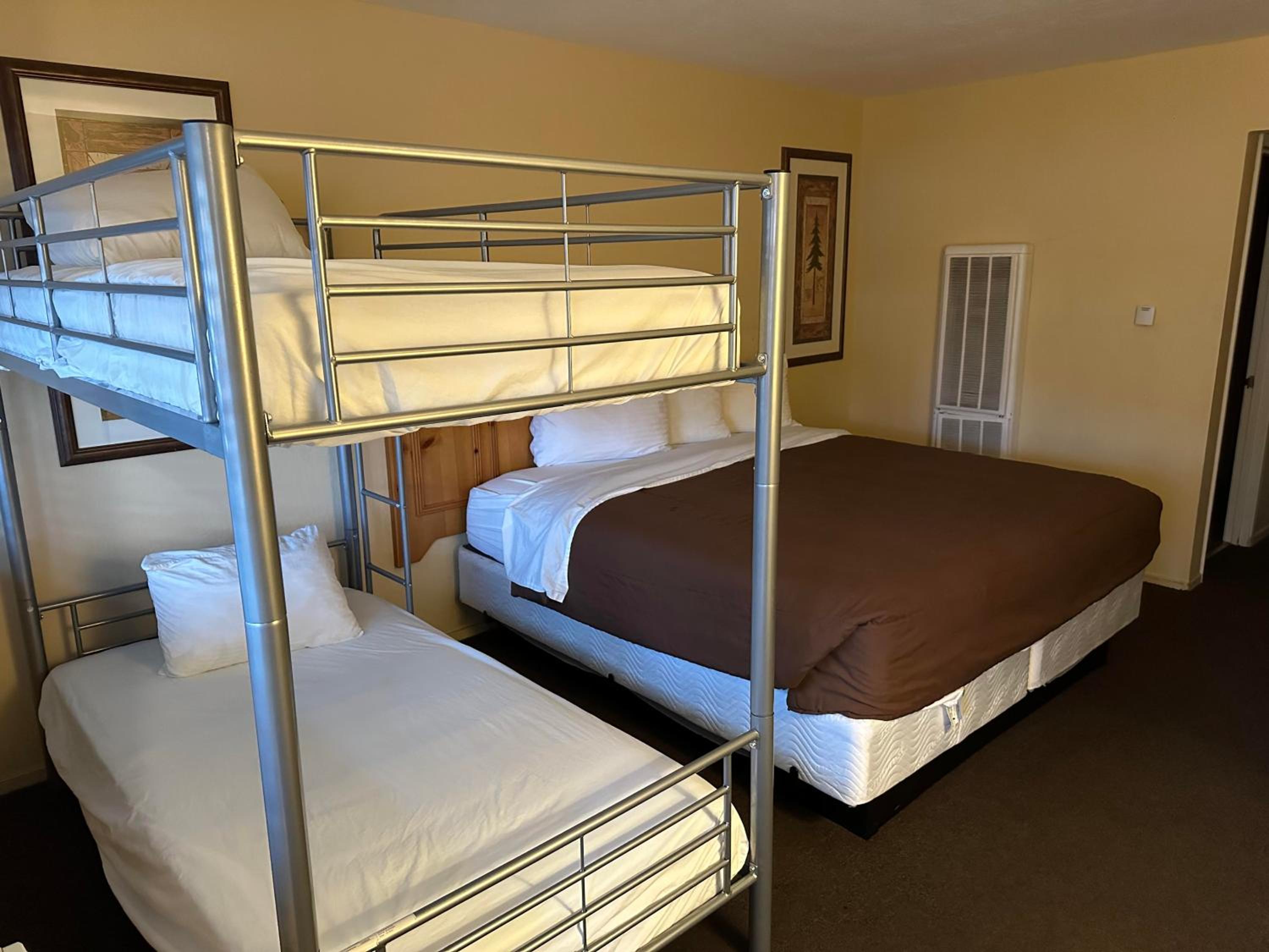 Family Room with 1king bed and 1 bunk bed