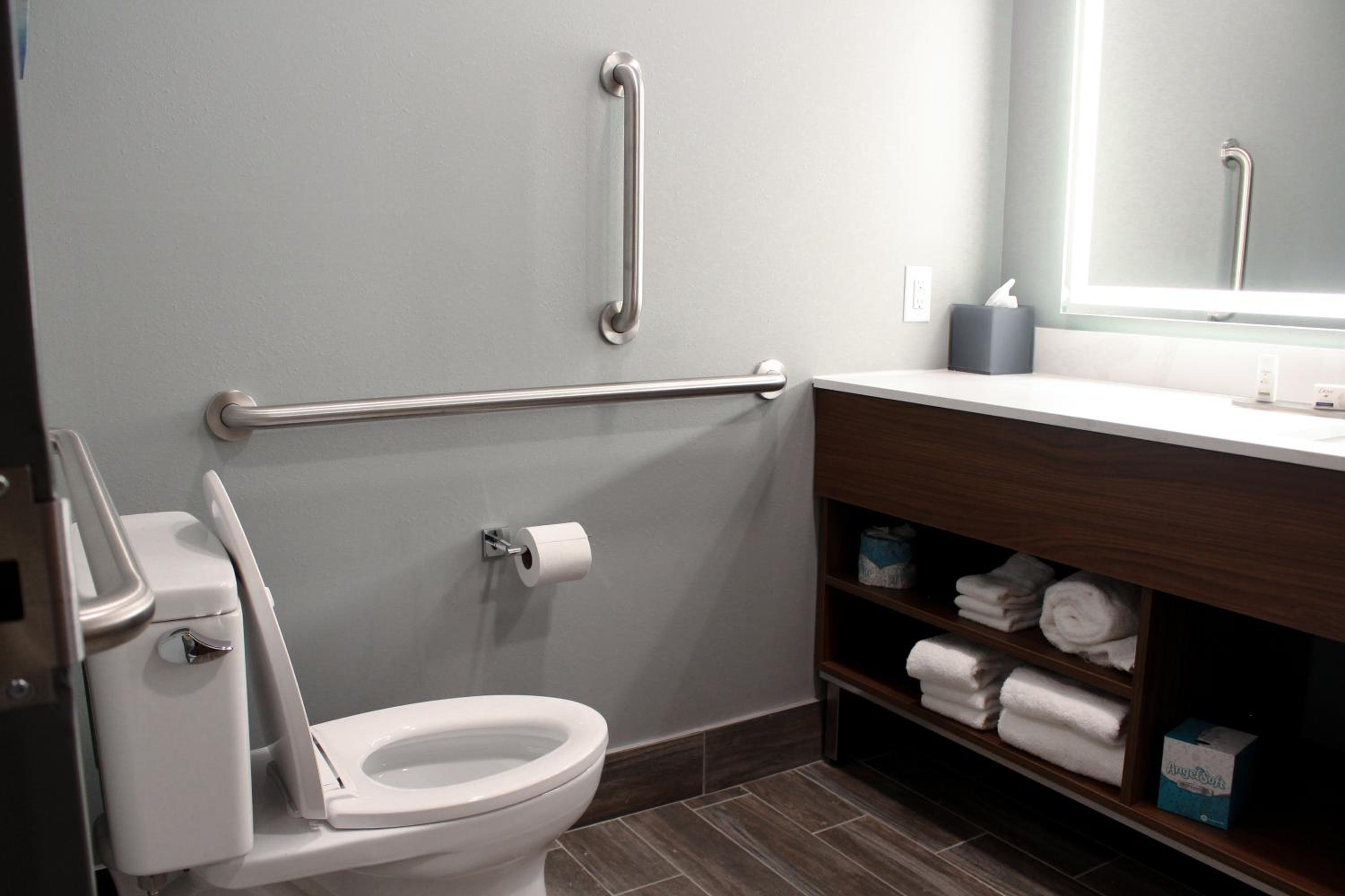 King Room with One King Bed and Roll-in Shower - Mobility and Hearing Accessible/Non-Smoking - Photo 10