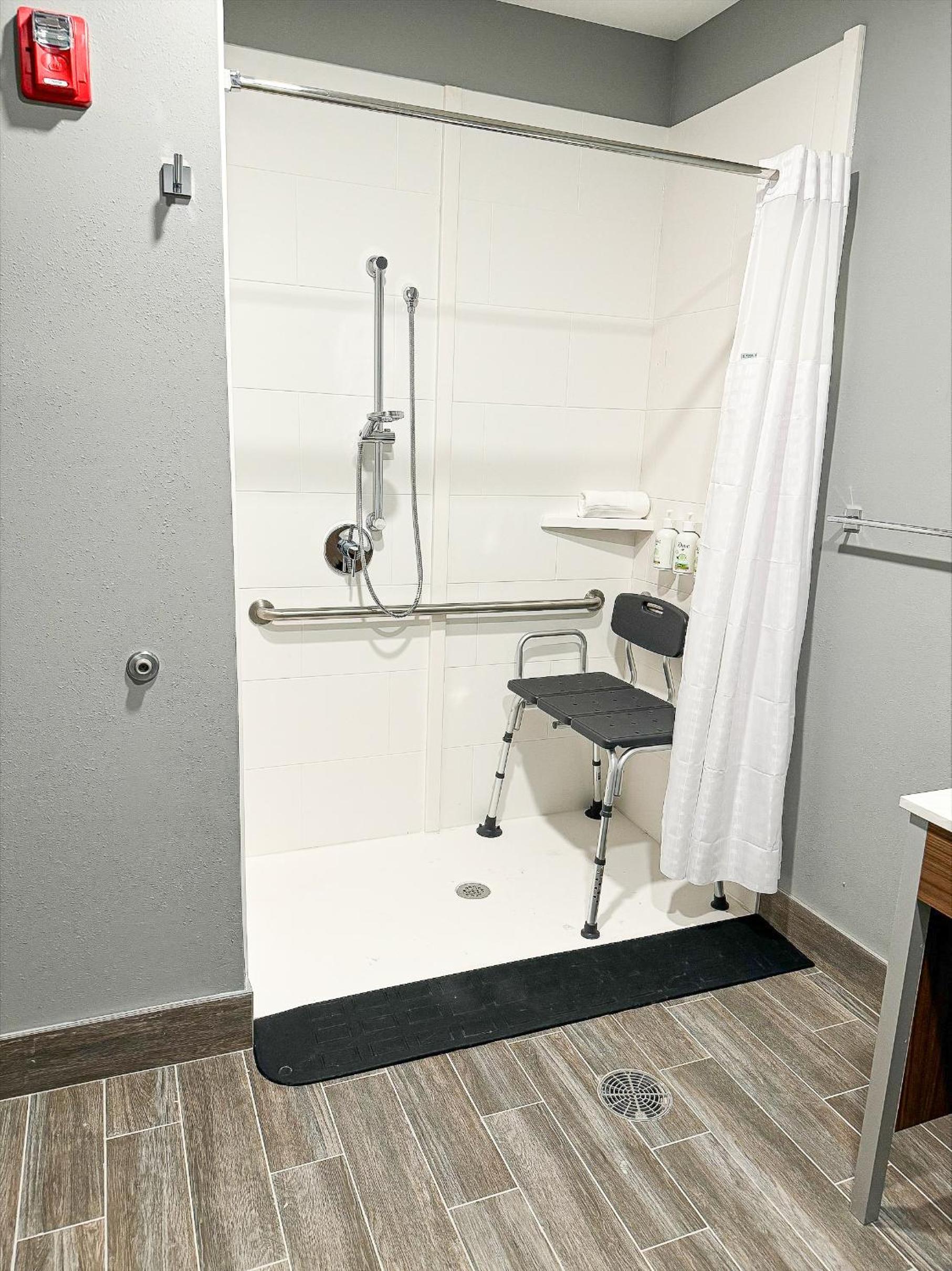 King Room with One King Bed and Roll-in Shower - Mobility and Hearing Accessible/Non-Smoking - Photo 8