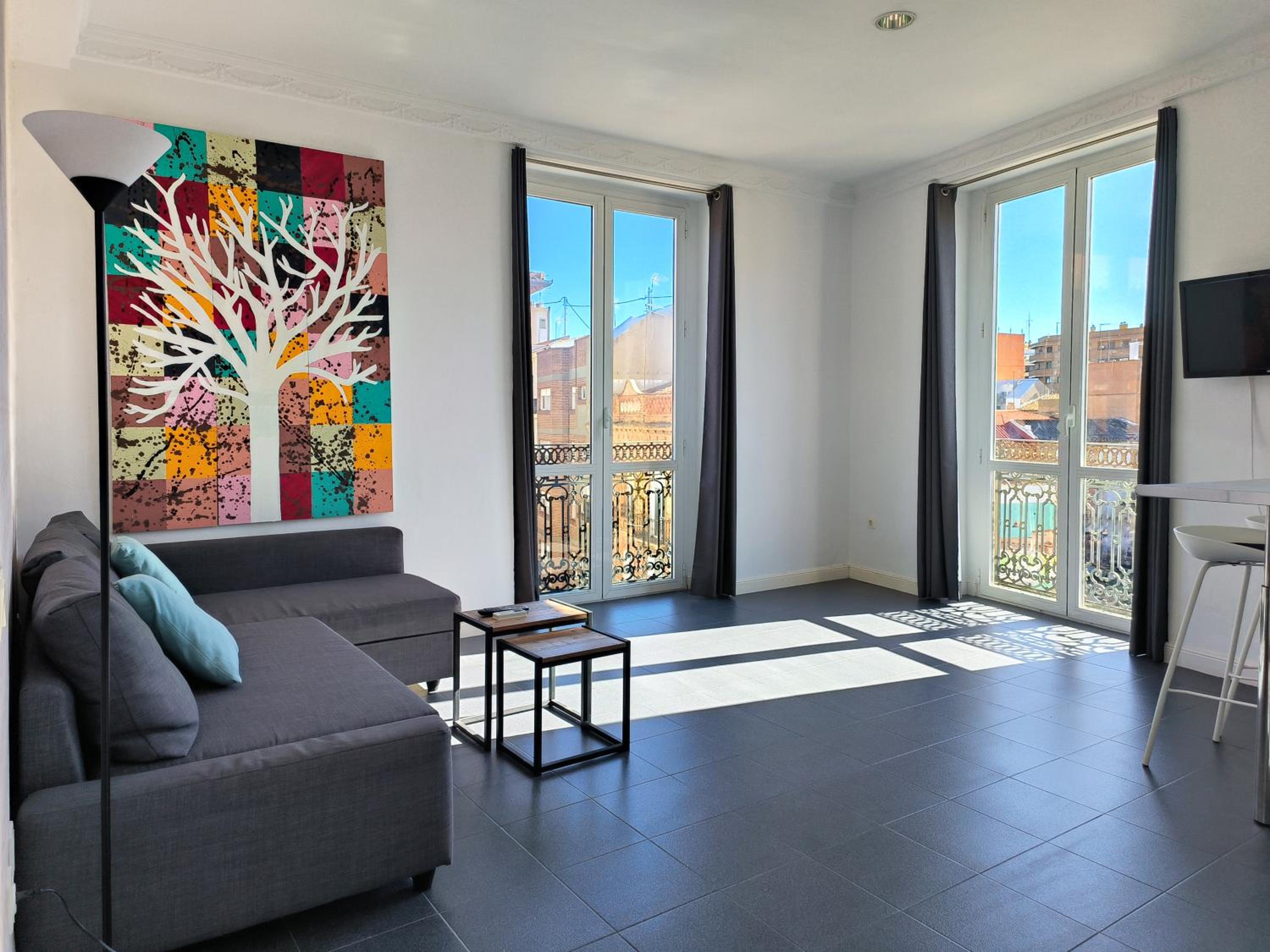 Apartamento de una habitación con terraza