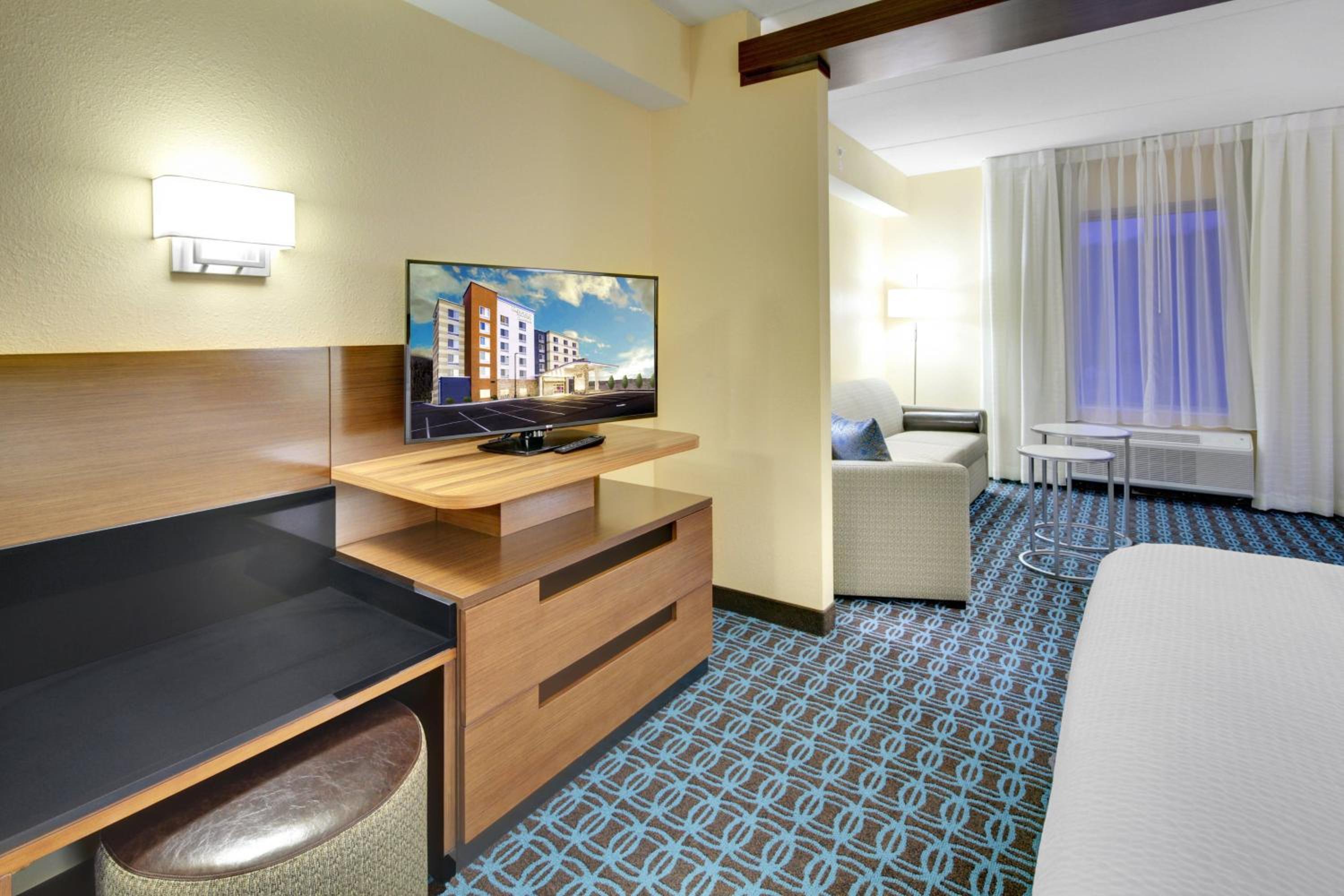 Studio with King Bed, Roll-In Shower and Sofa Bed - Mobility Access photo 3
