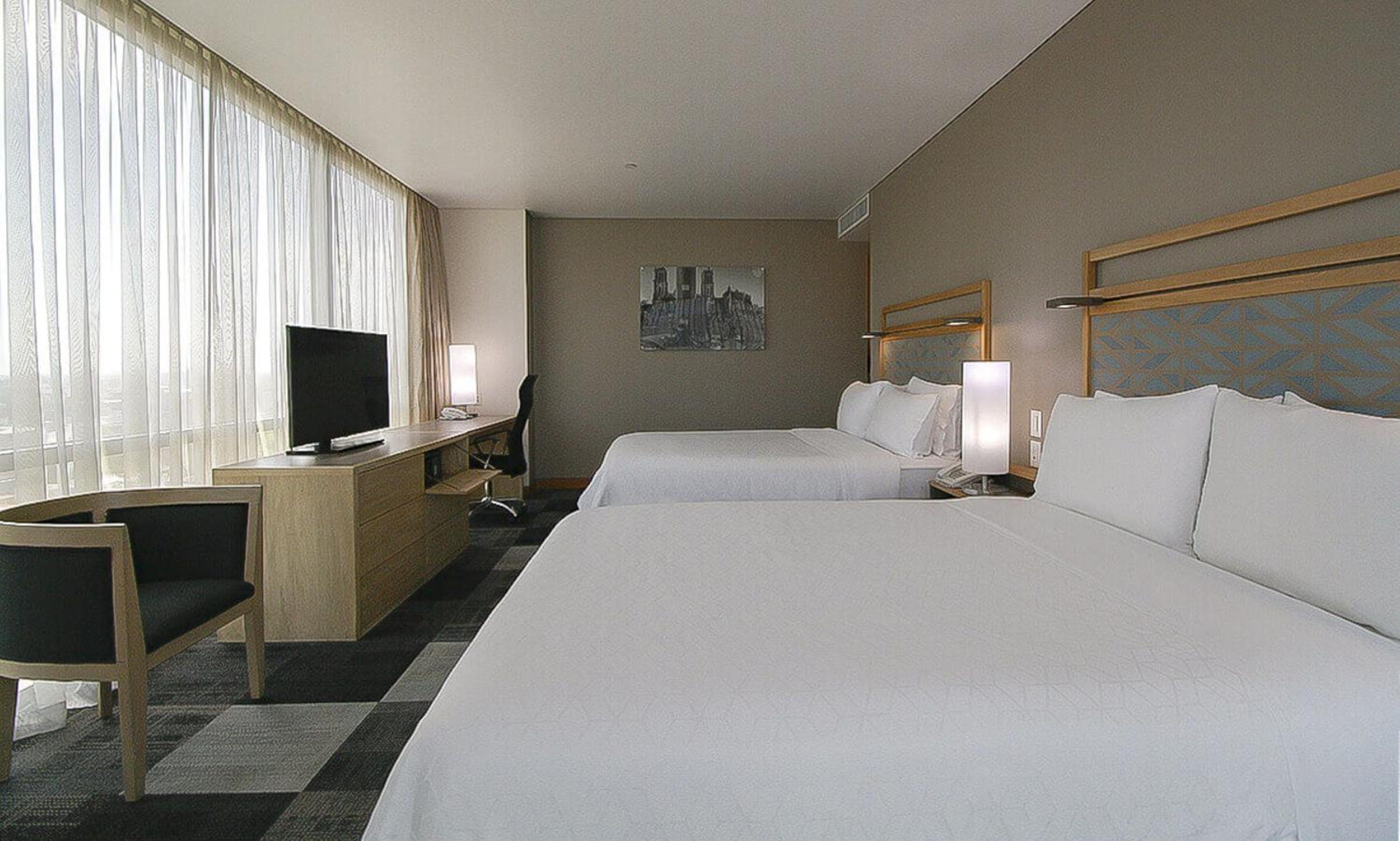Standard Double Room with Two Double Beds and City View