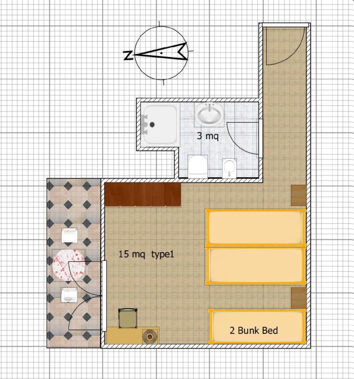 Quadruple Room with Balcony - Photo 8