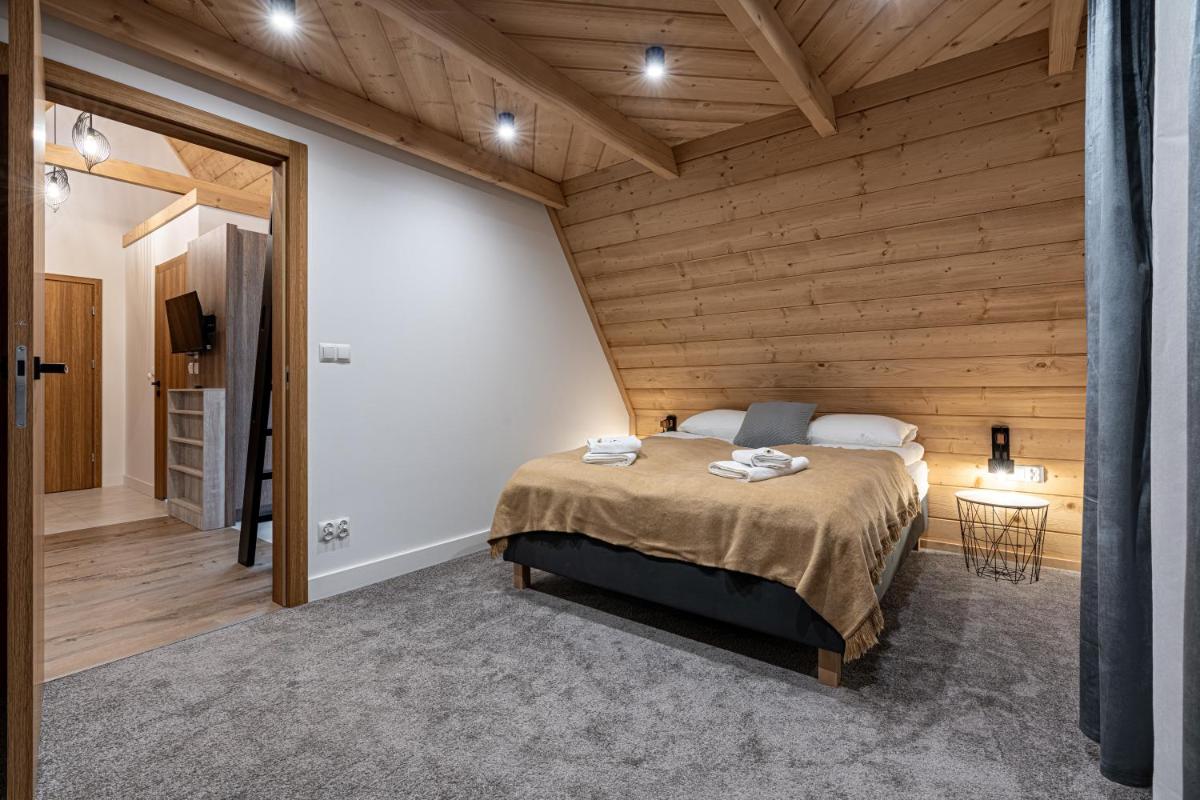Apartment with mezzaine, bedroom and balcony
