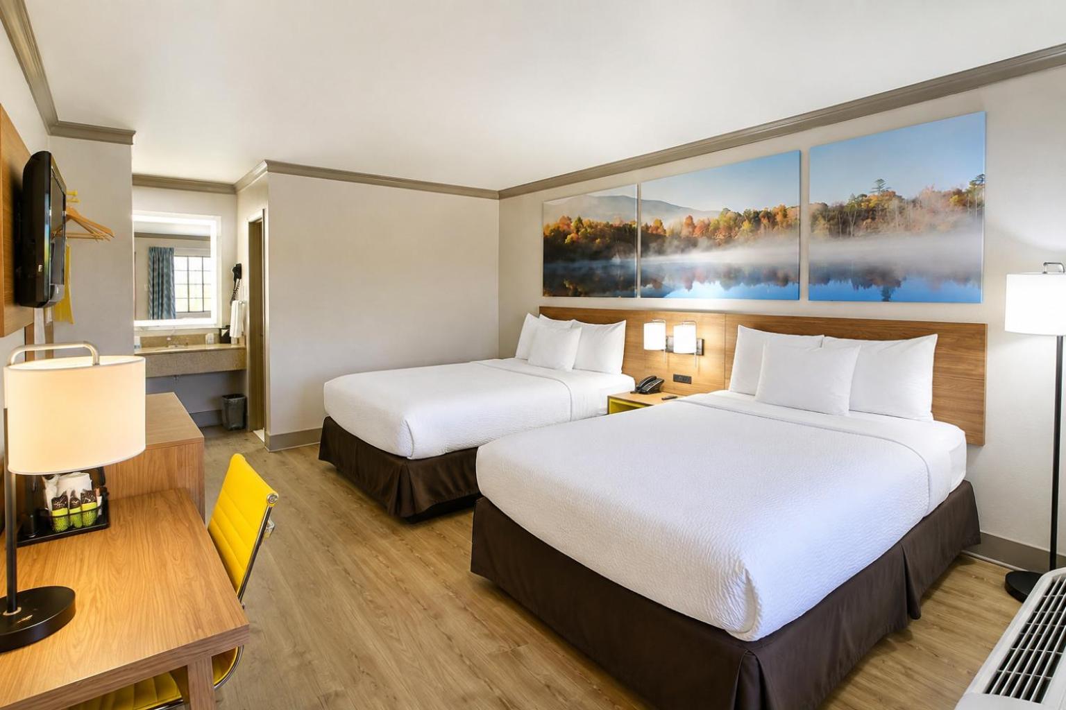 Queen Room with Two Queen Beds and Walk-In Shower - Non-Smoking