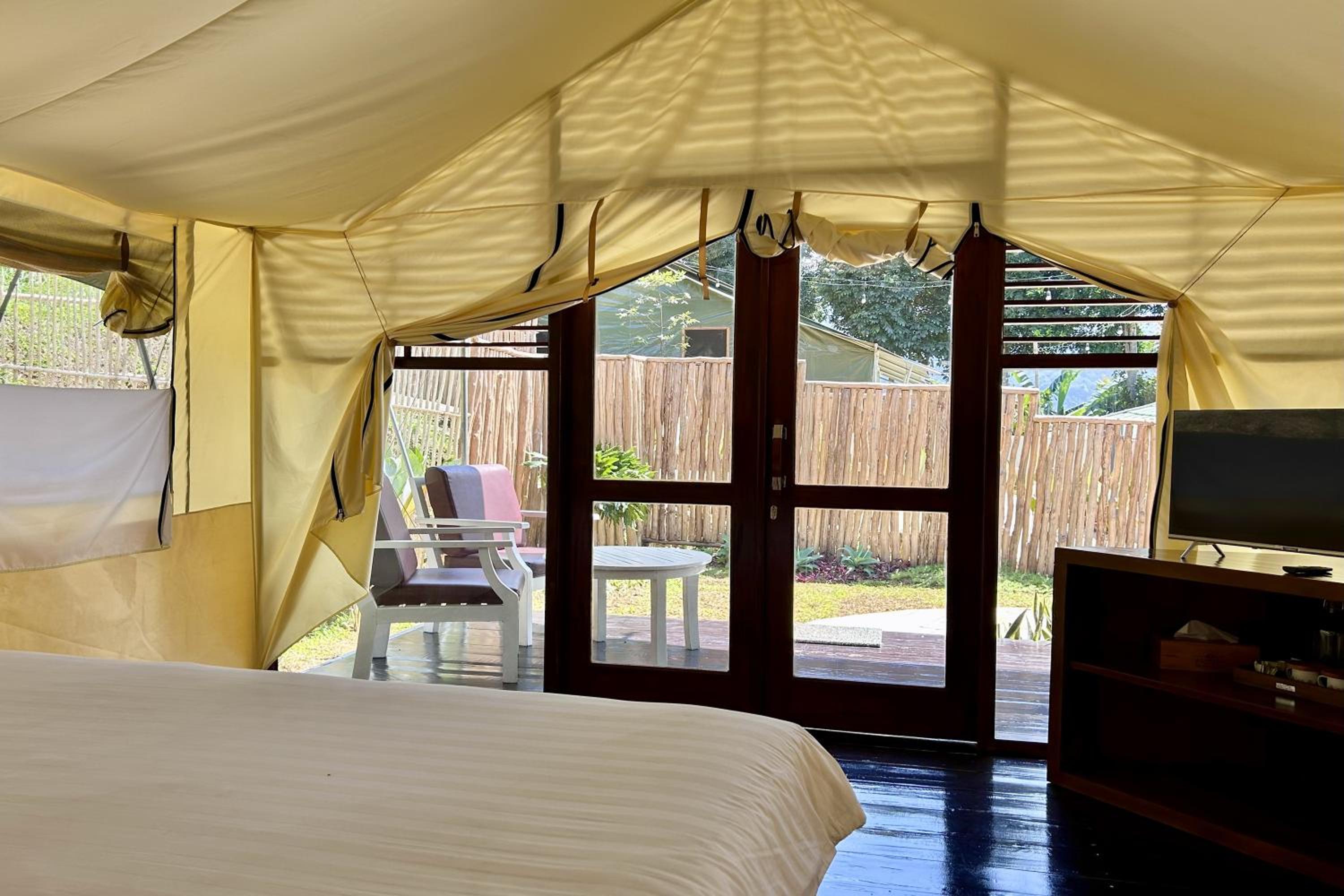Couple Glamping Garden View