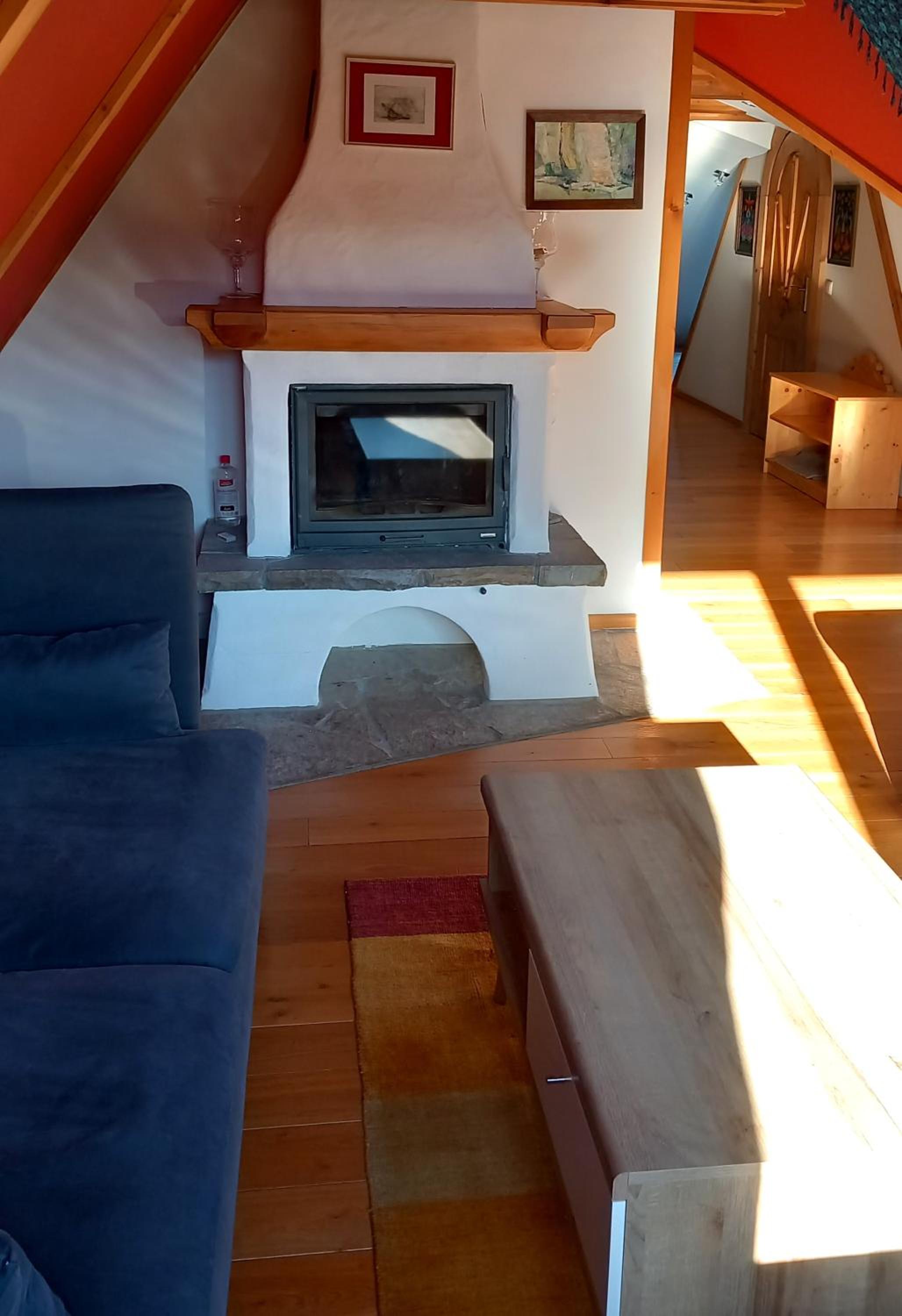 Apartment with Fireplace