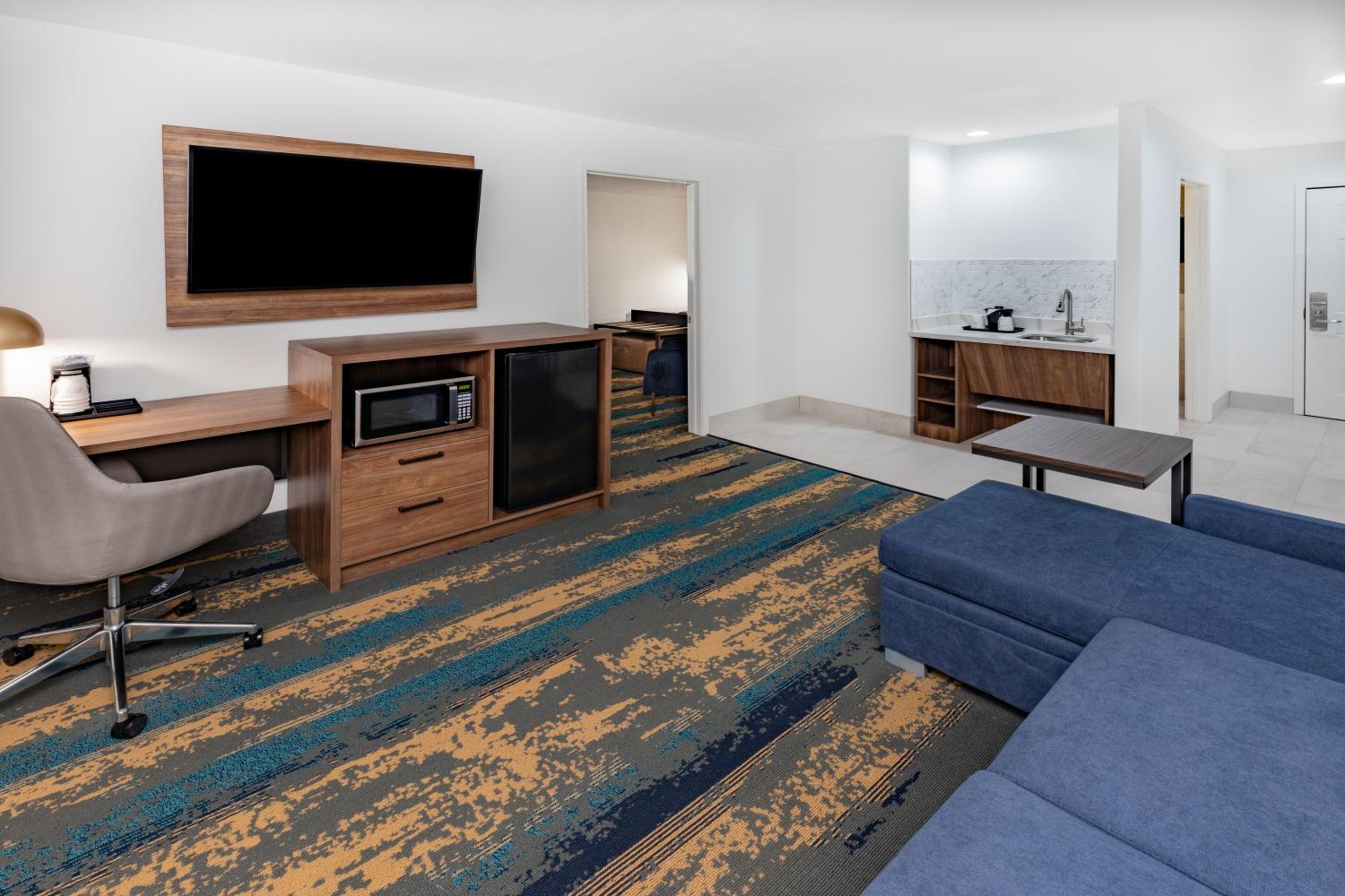 Queen Studio Suite with Roll-In Shower - Deluxe Mobility/Hearing Accessible /Non-Smoking - Photo 1