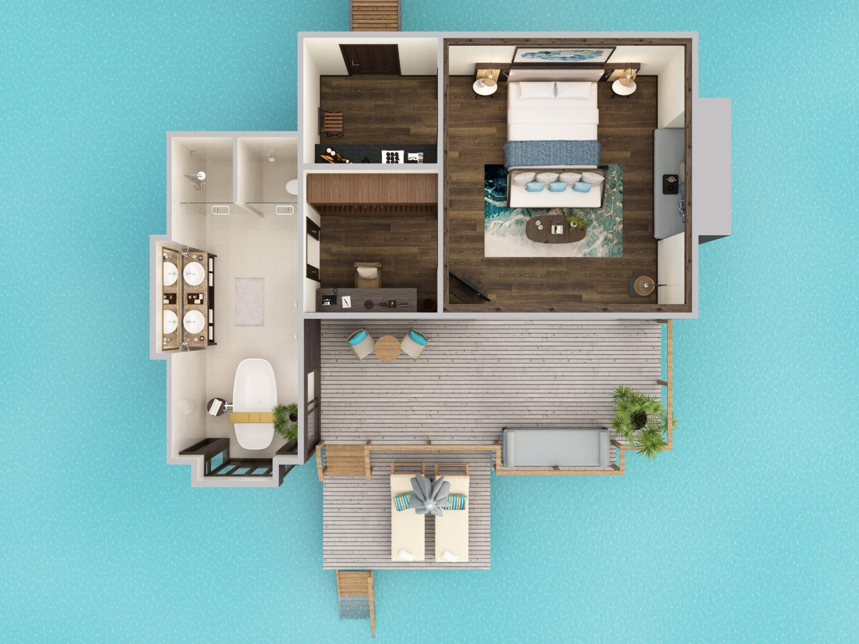 Deluxe Over Water Villa - Photo 3