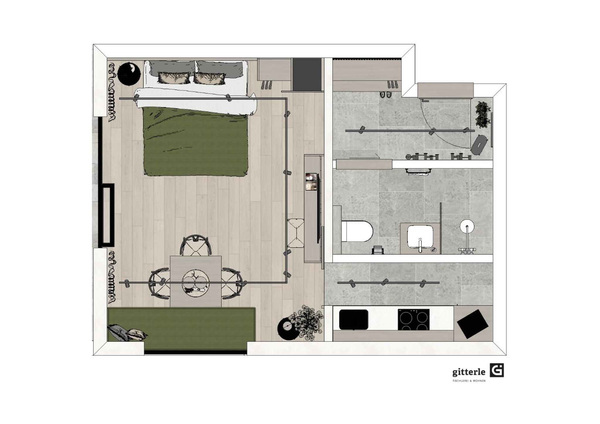 Studio with Garden View - Photo 4