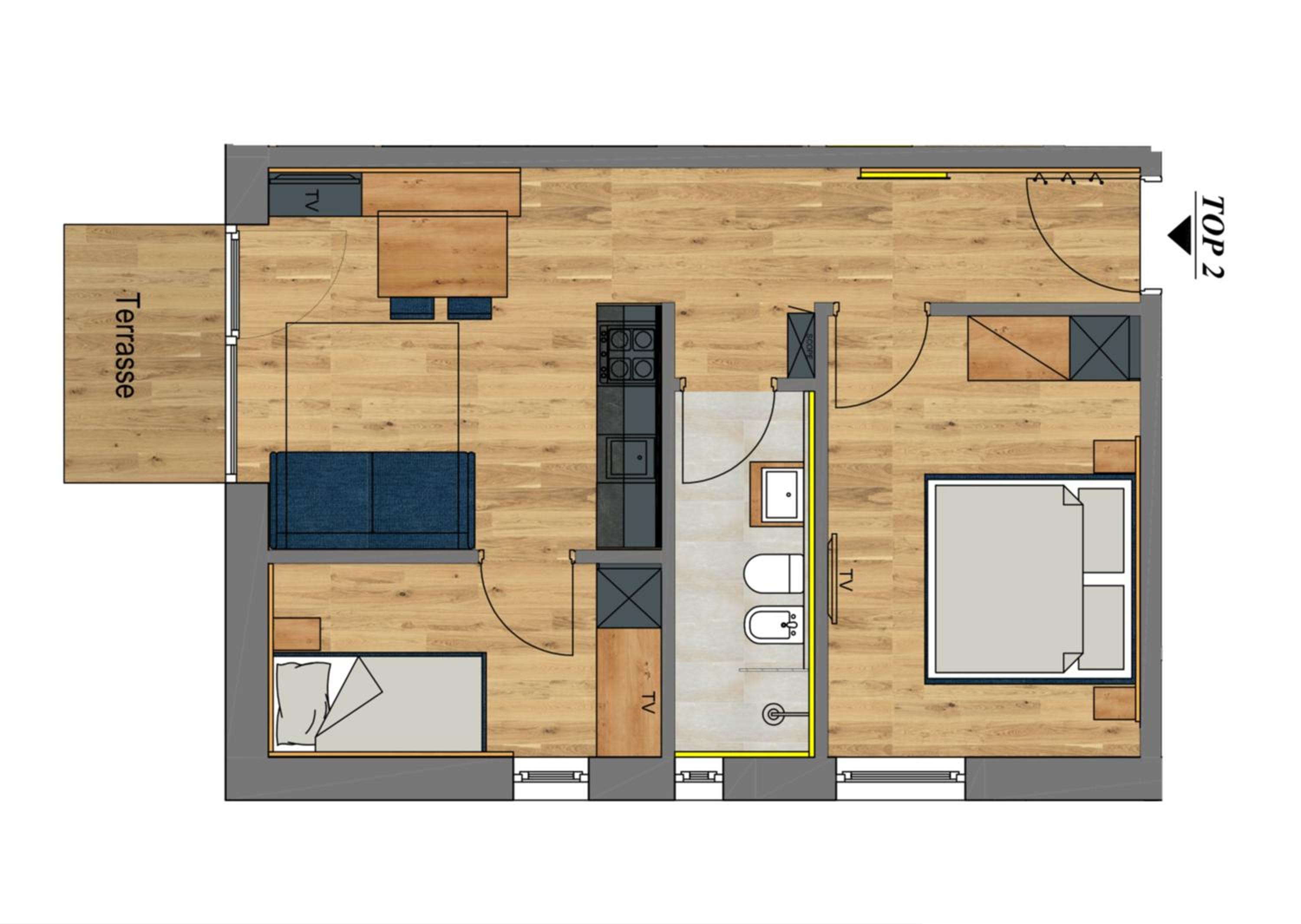 Two-Bedroom Apartment photo 3