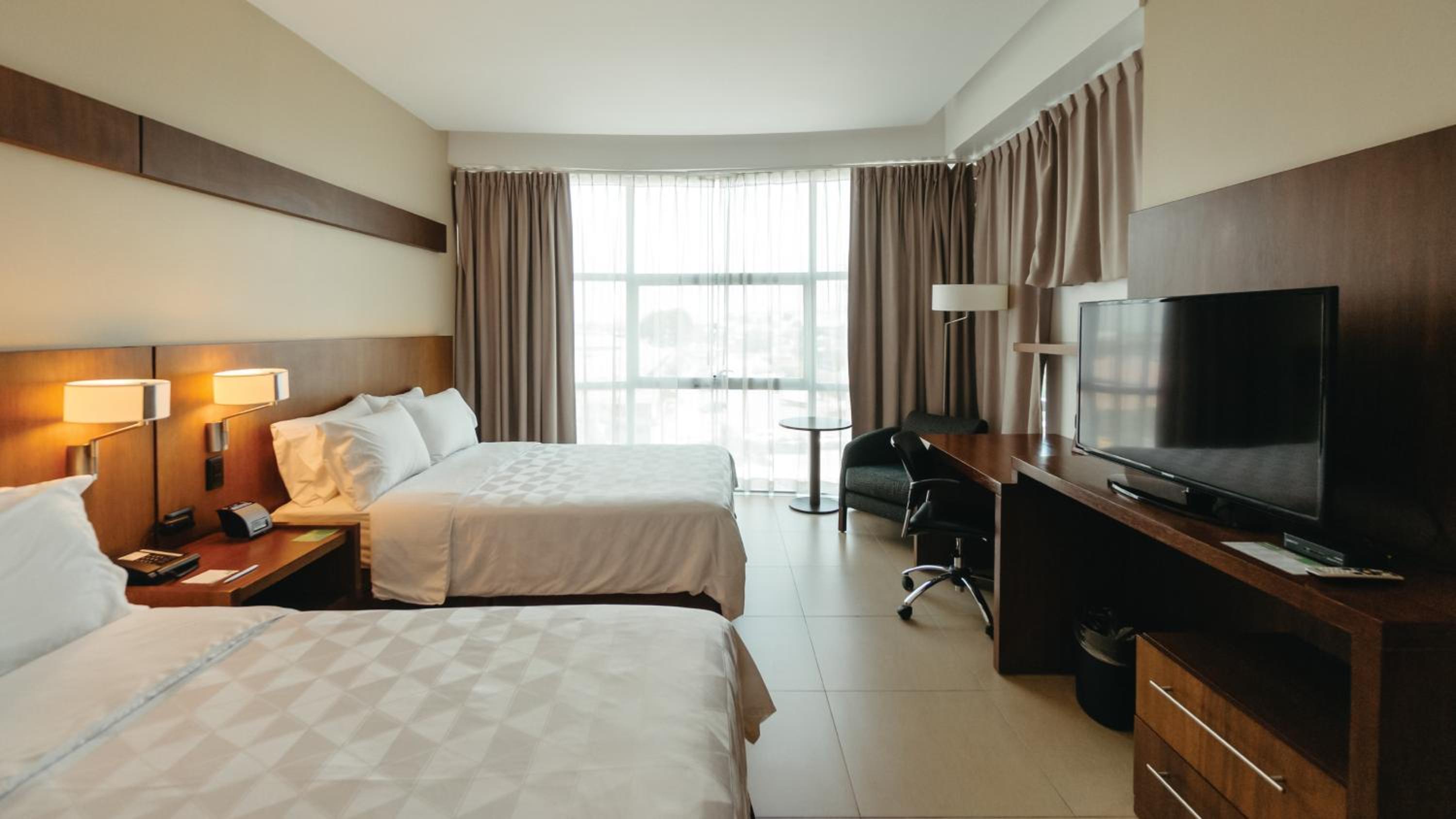 Standard Double Room with Two Double Beds and City View