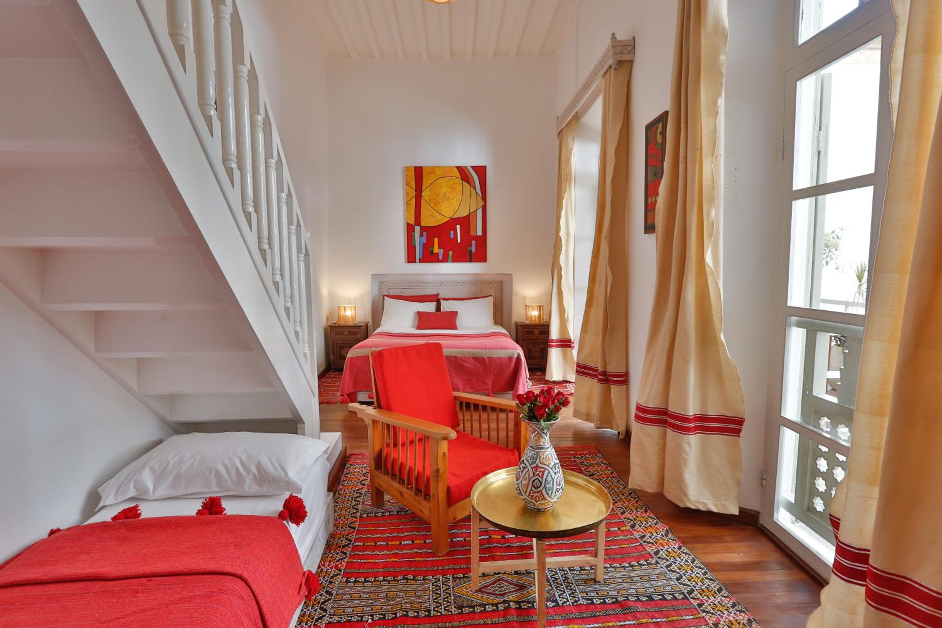 红色双人房