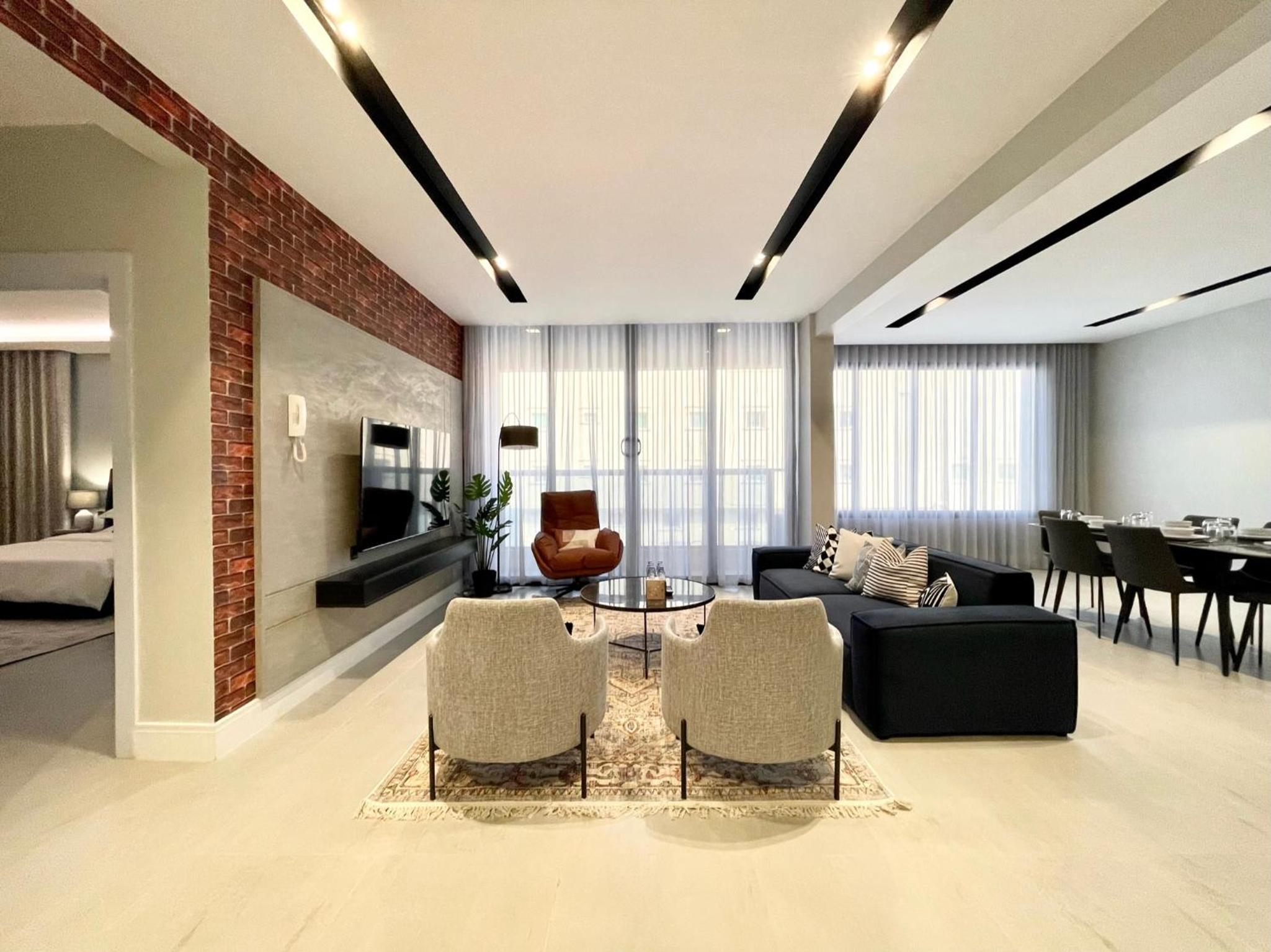 Three-Bedroom Apartment with Balcony