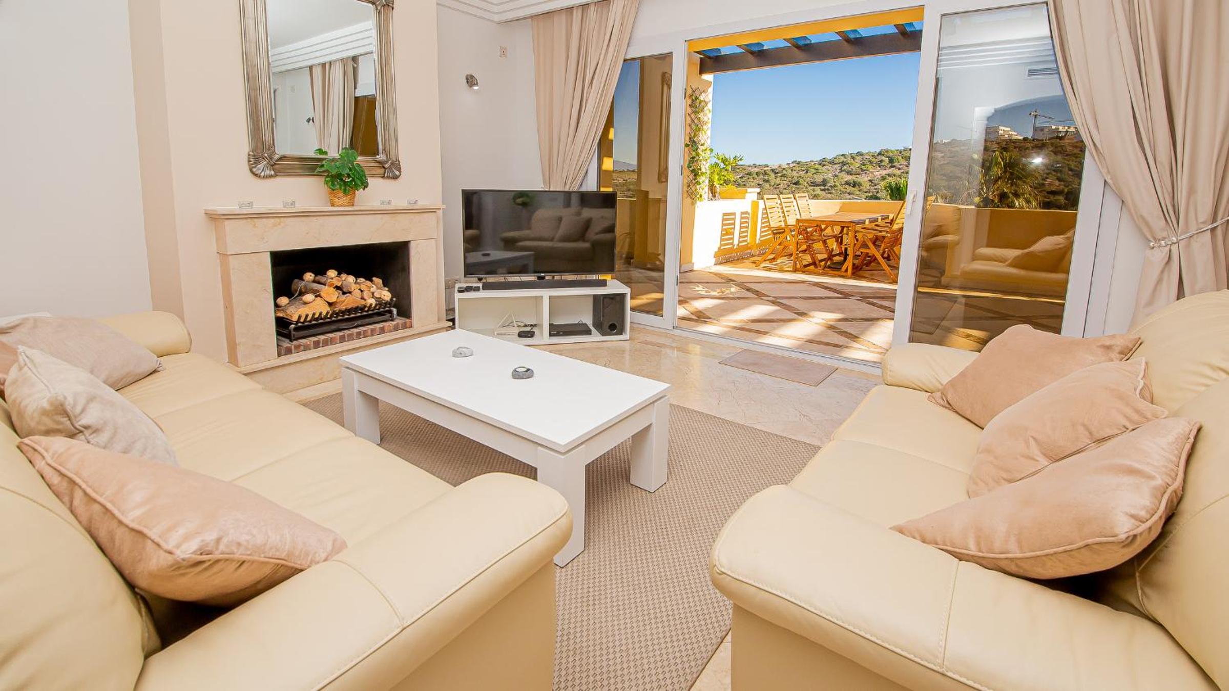Apartamento con vista al jardín