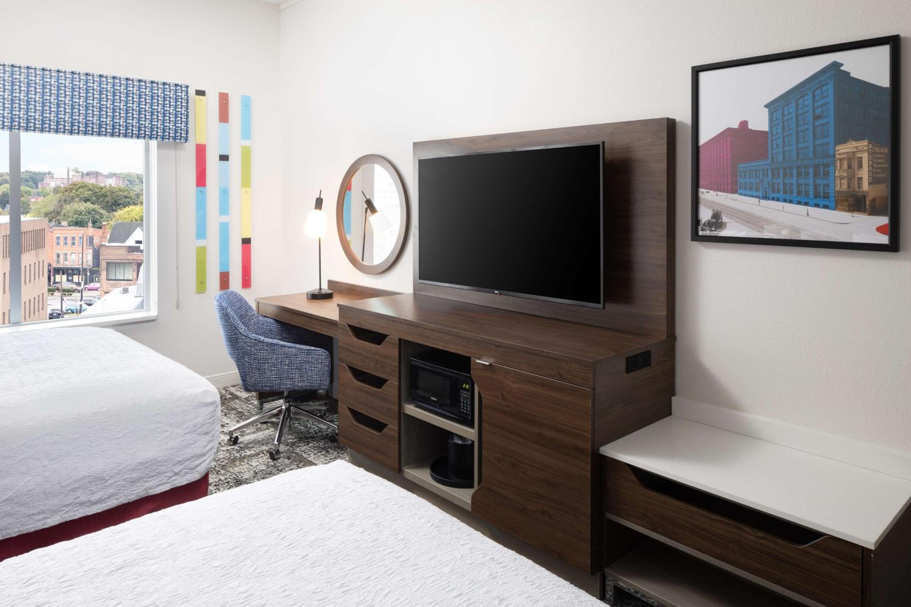 Queen Room with Two Queen Beds at Hampton Inn & Suites Rochester Downtown in Rochester