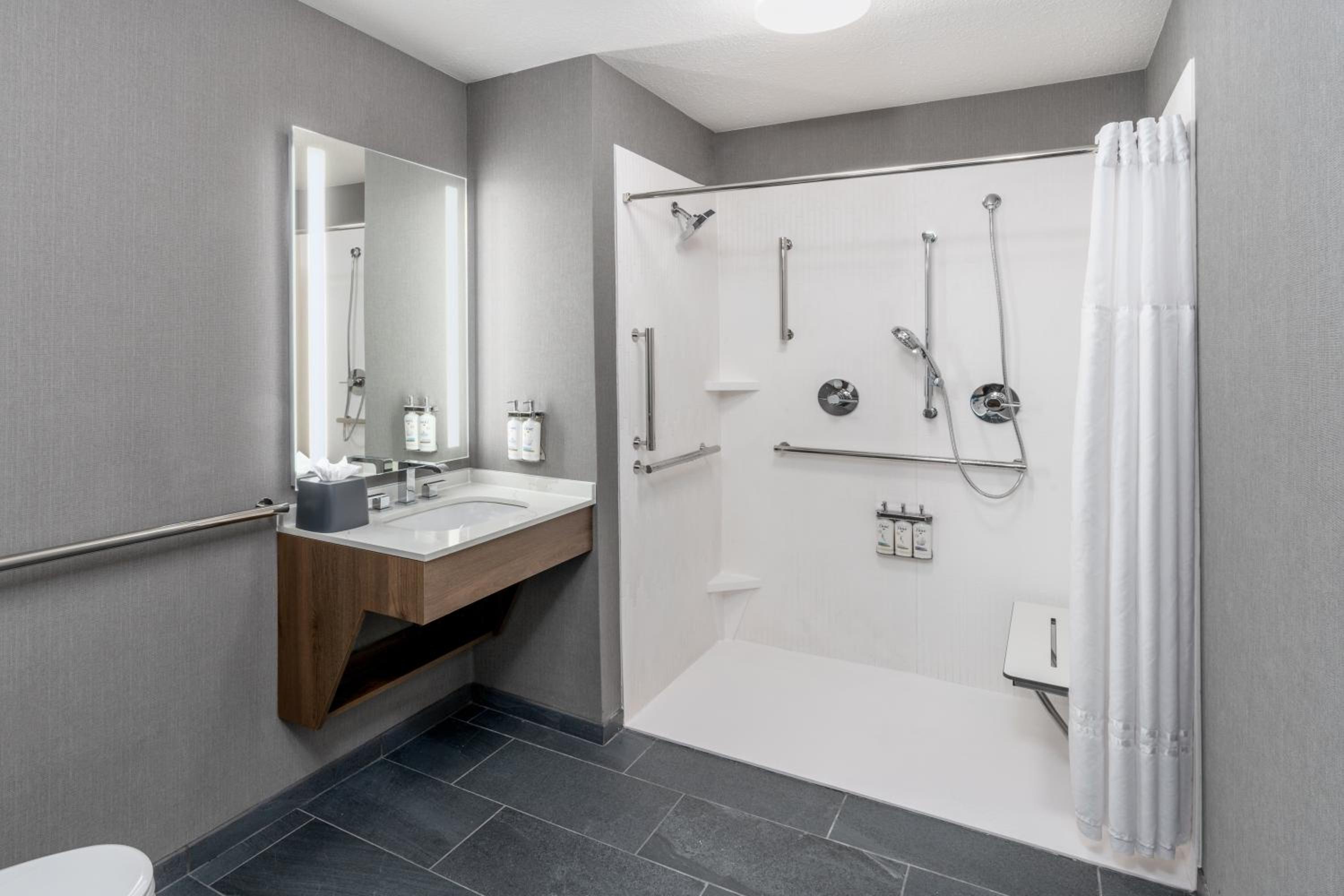 Queen Suite with Mobility Accessible Roll-In Shower - Photo 4