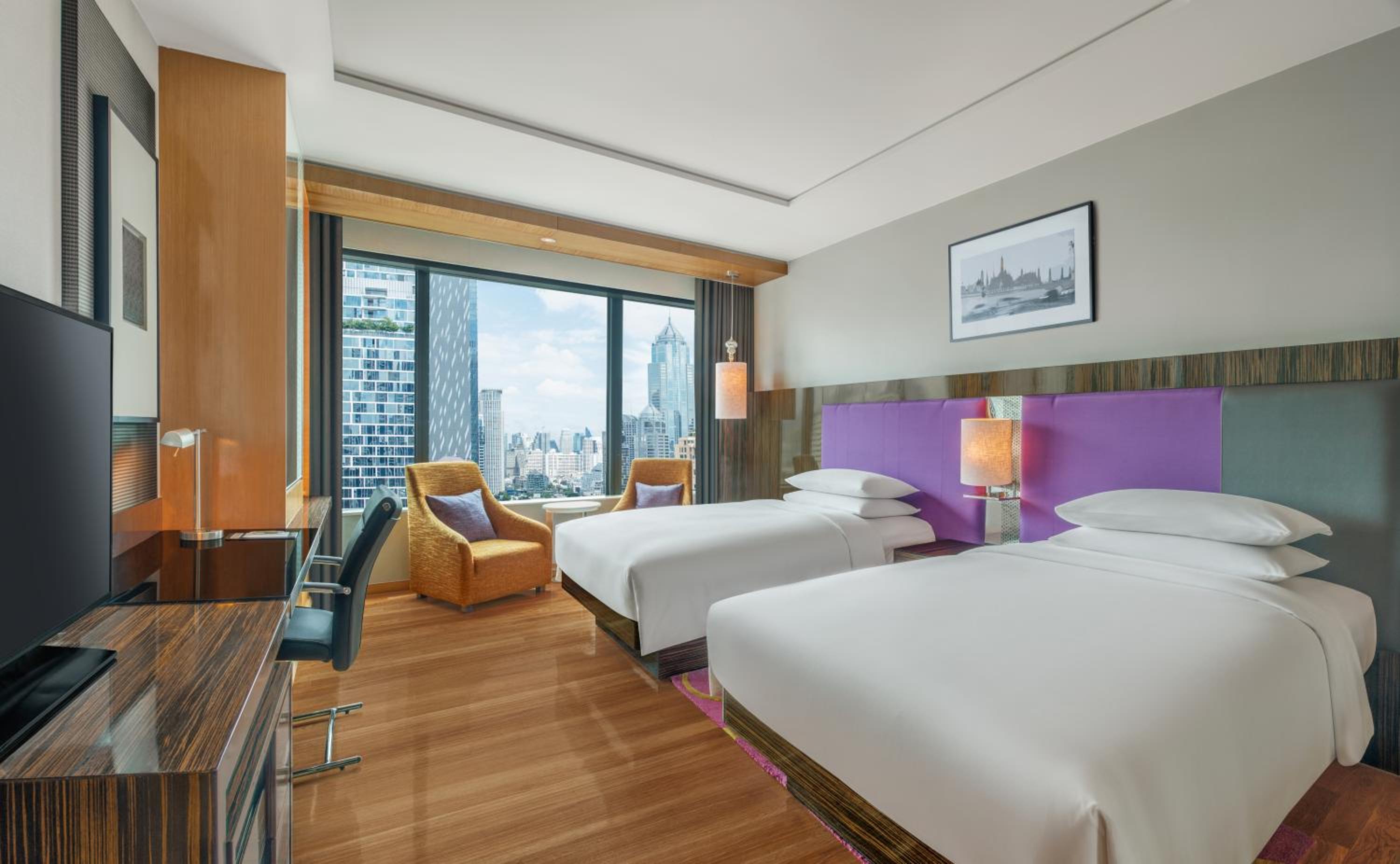 Executive Club Room, Two Double Bed, High Floor