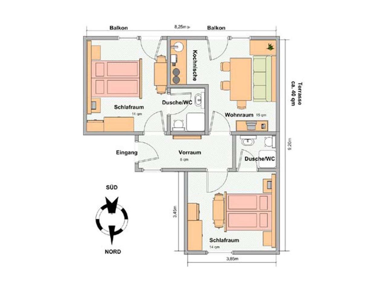 Two-Bedroom Apartment with Balcony photo 3