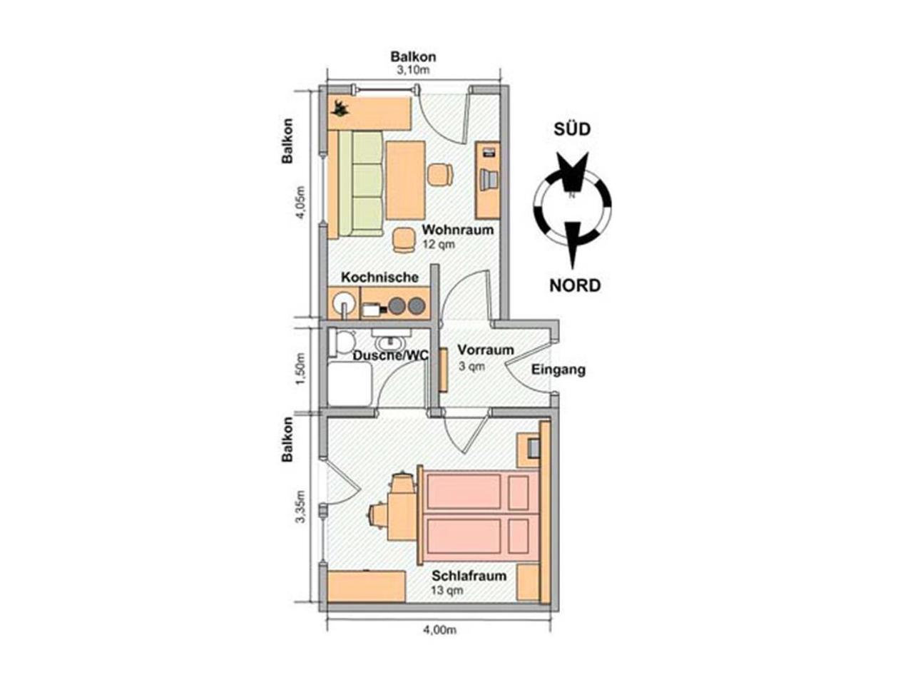 One-Bedroom Apartment with Balcony photo 2