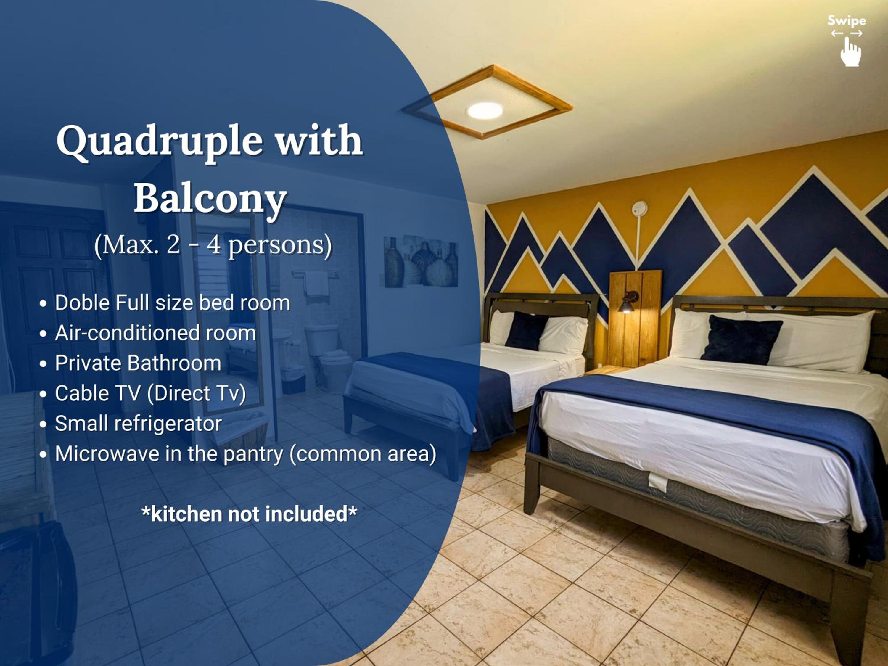 Quadruple Room with Balcony