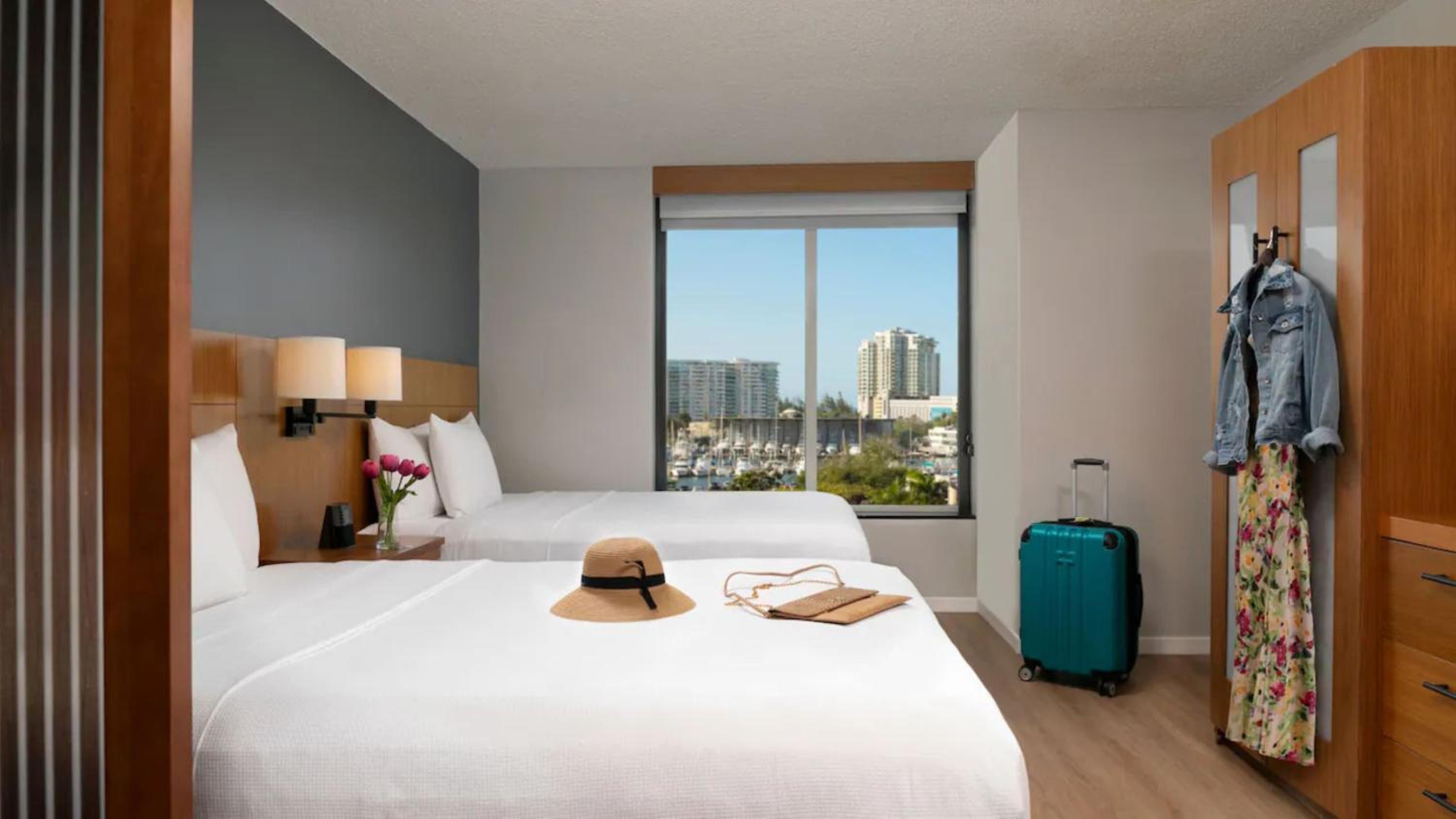 Queen Room with Two Queen Beds and Bay View