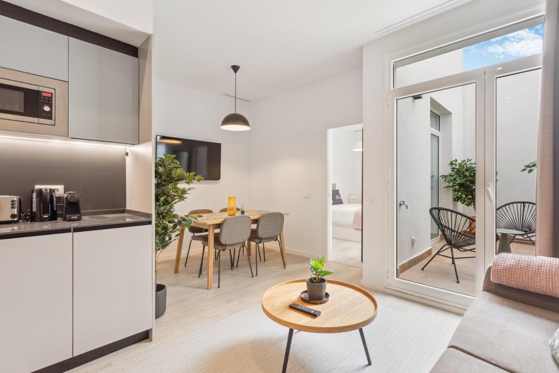 Apartamento de una habitación con terraza