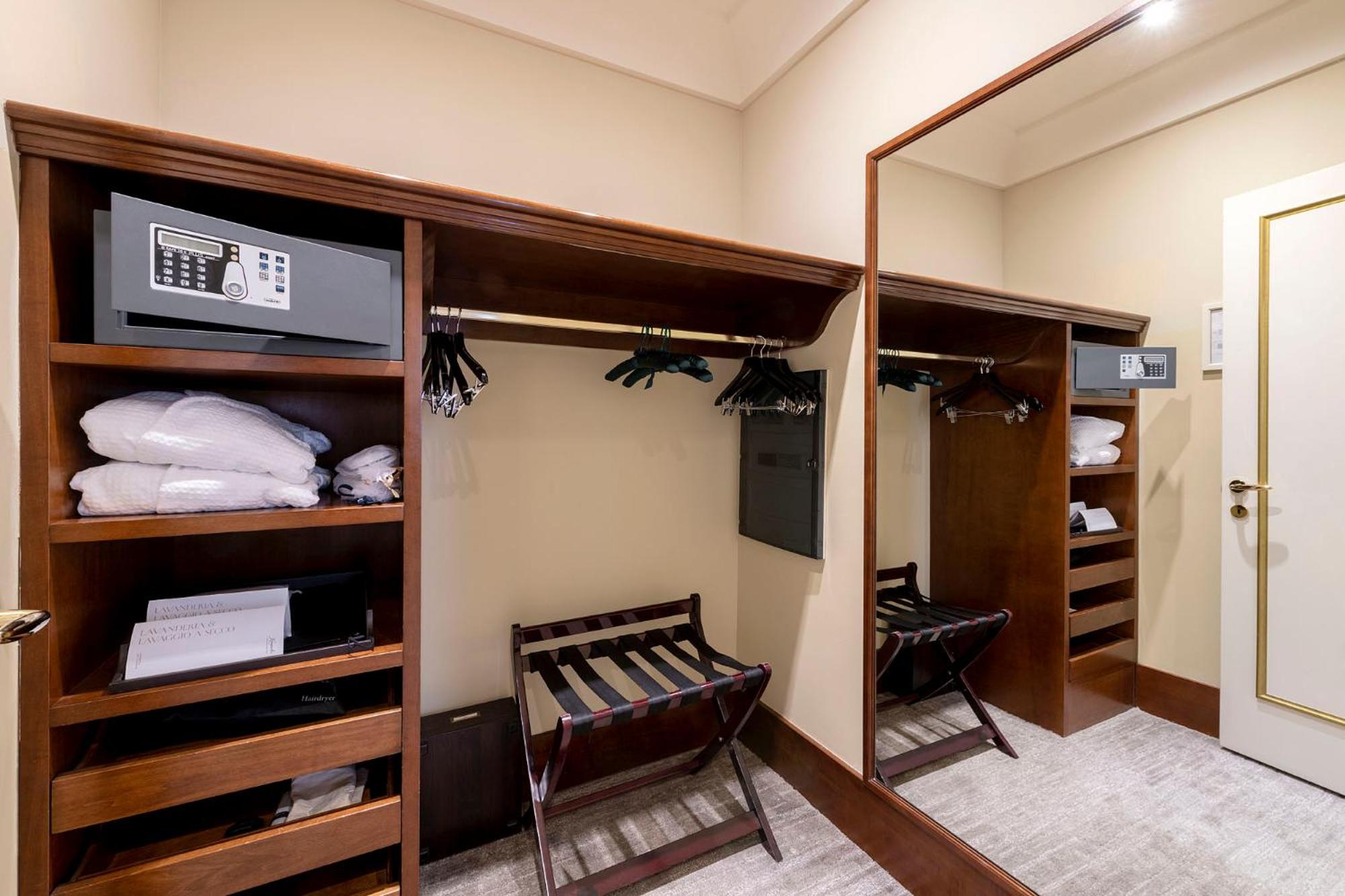walk - in closet with a lot of storage space