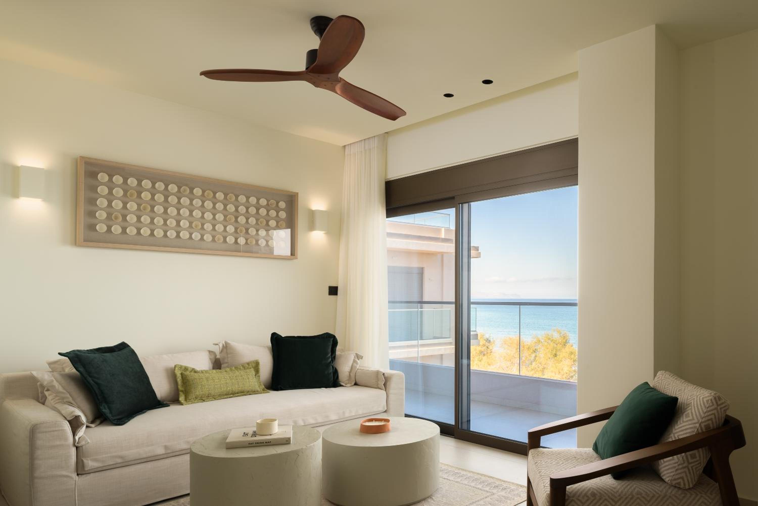 Aktaia BeachFront Retreat, with Roof Top Terrace, BBQ & Private Plunge-Pool