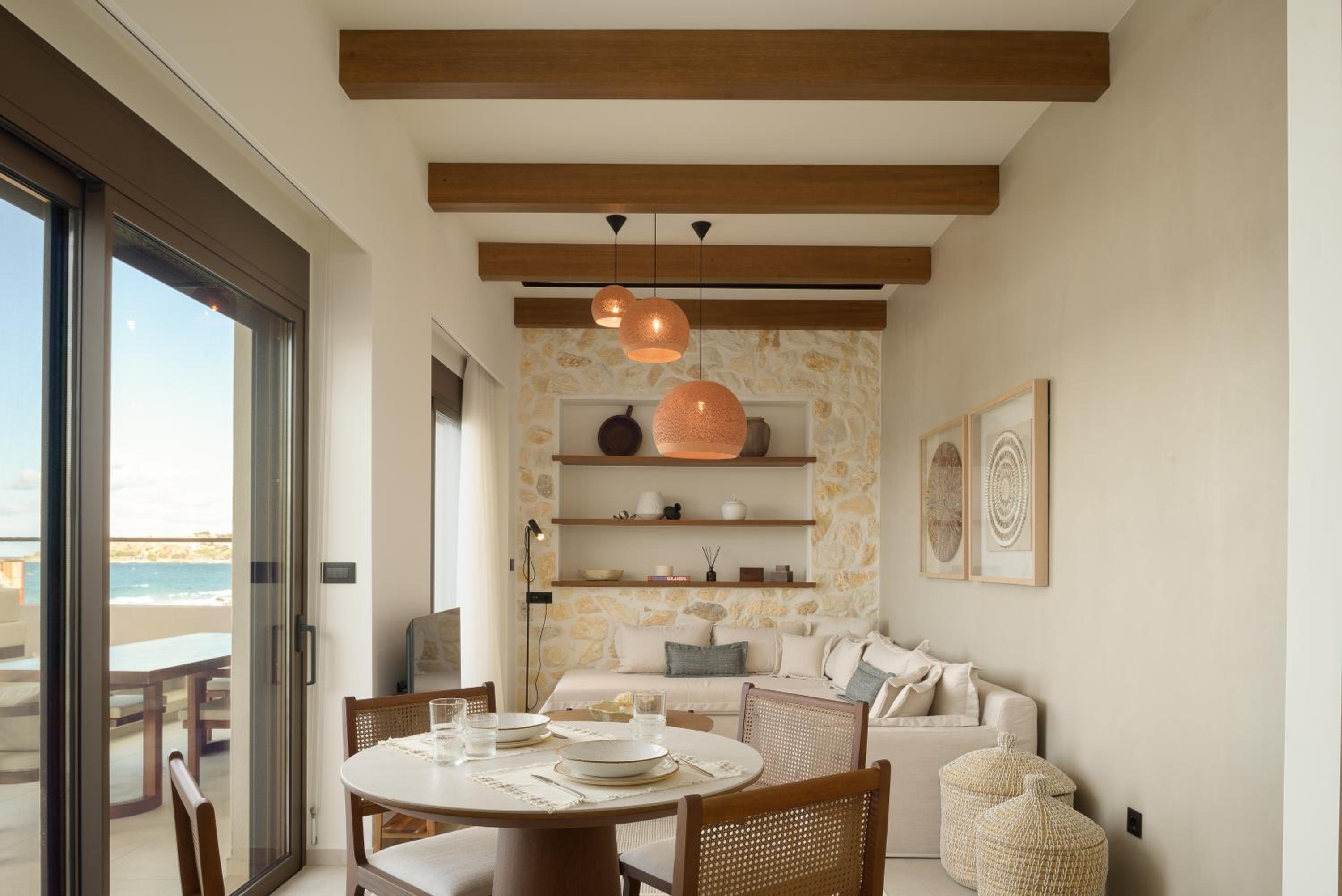 Rothos BeachFront Retreat, with Sea-View Veranda & Private Plunge Pool