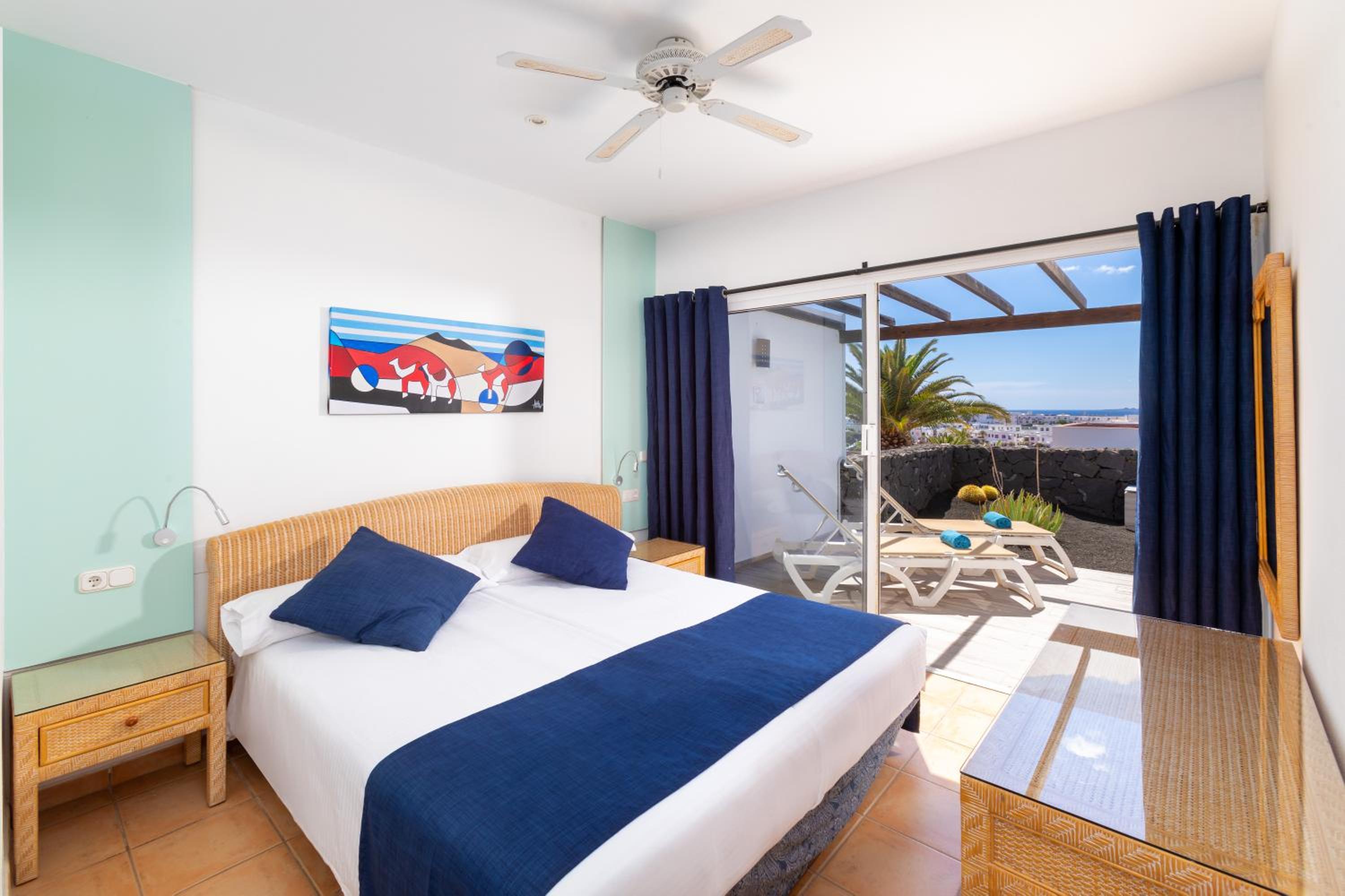Bungalow con vista al mar