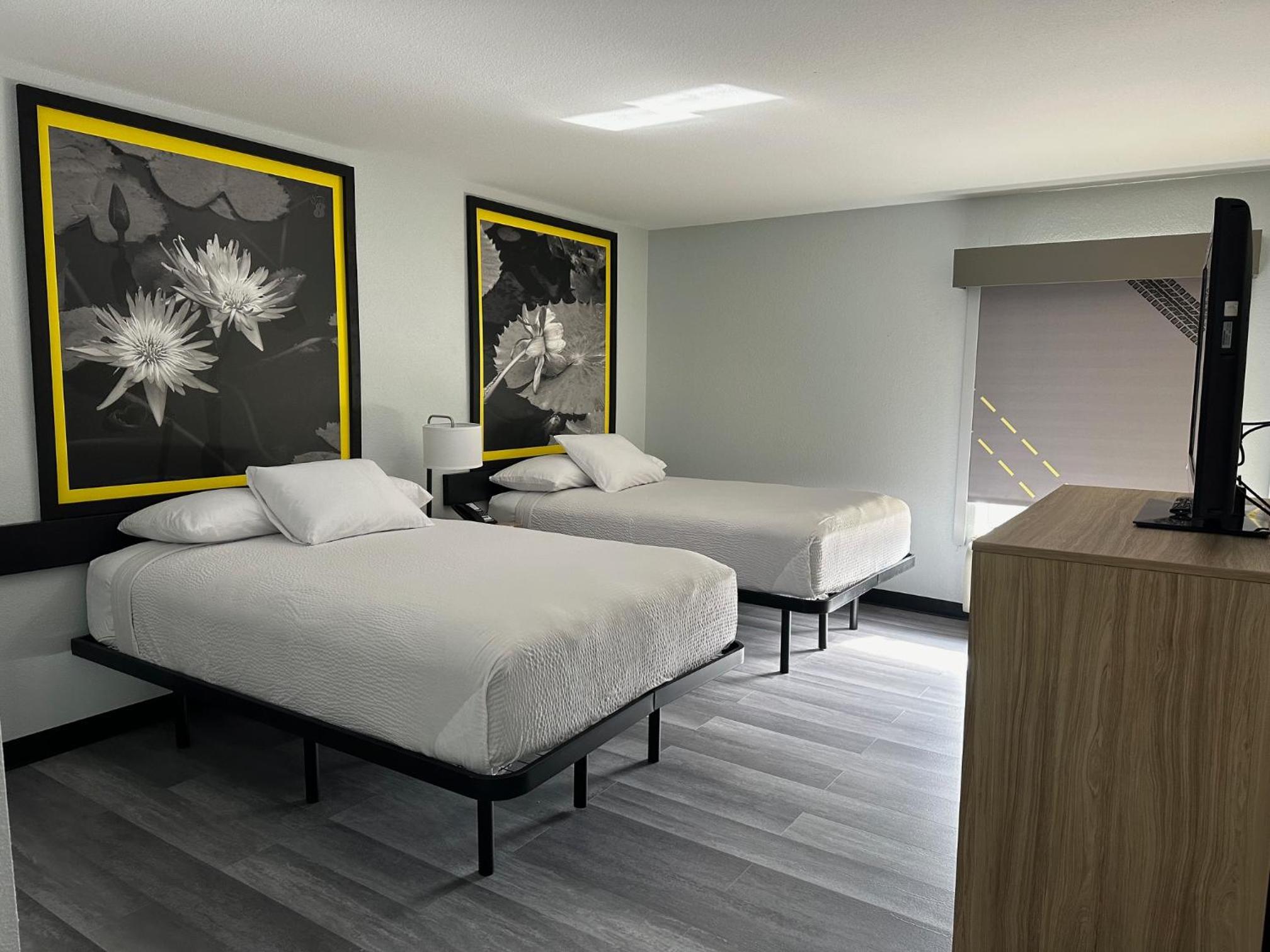 Doube Room with Two Double Beds and Roll-In Shower - Mobility/Hearing Accessible - Non-Smoking - Photo 4