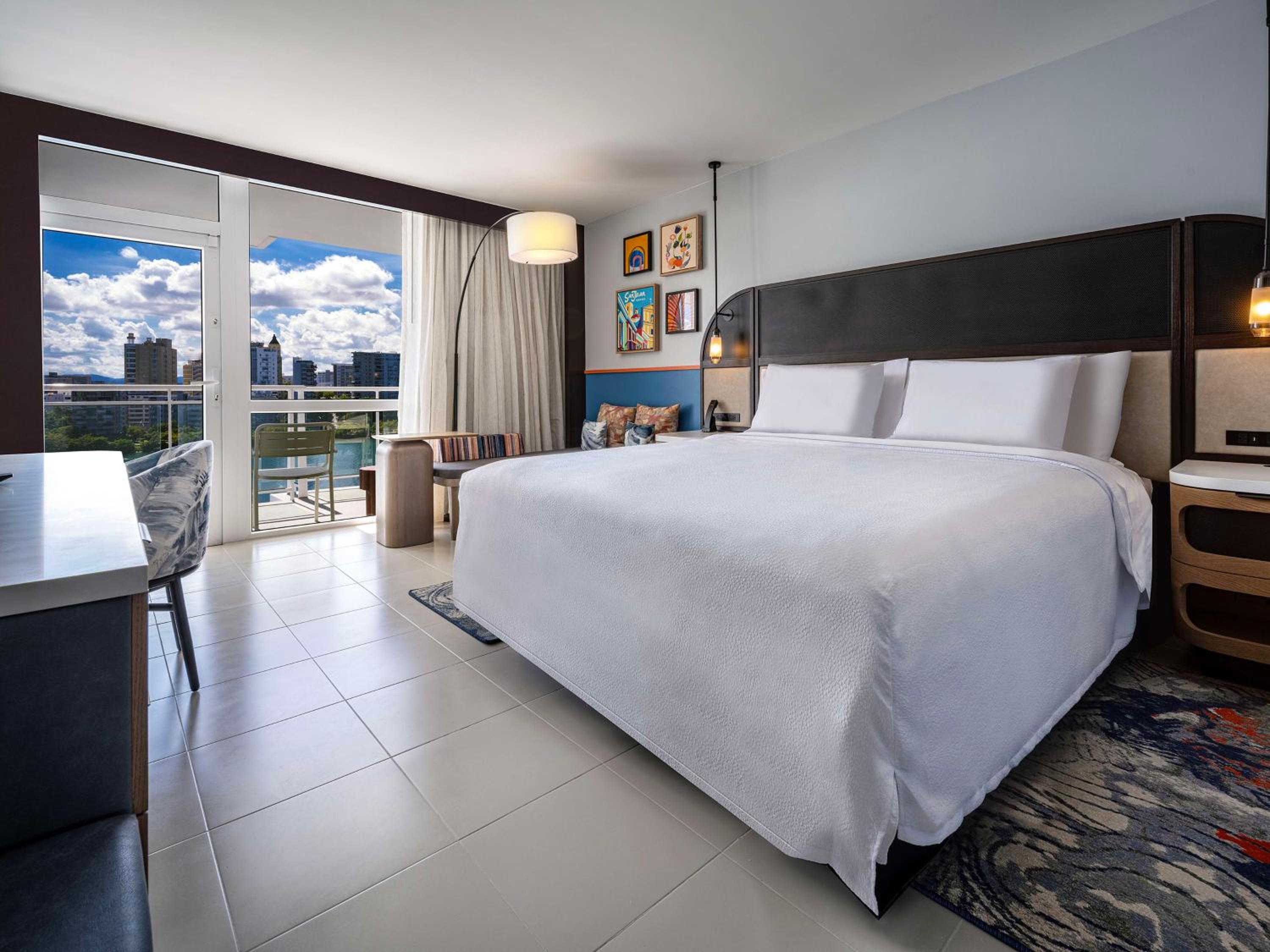 King Room with one King Bed and Balcony - Water View