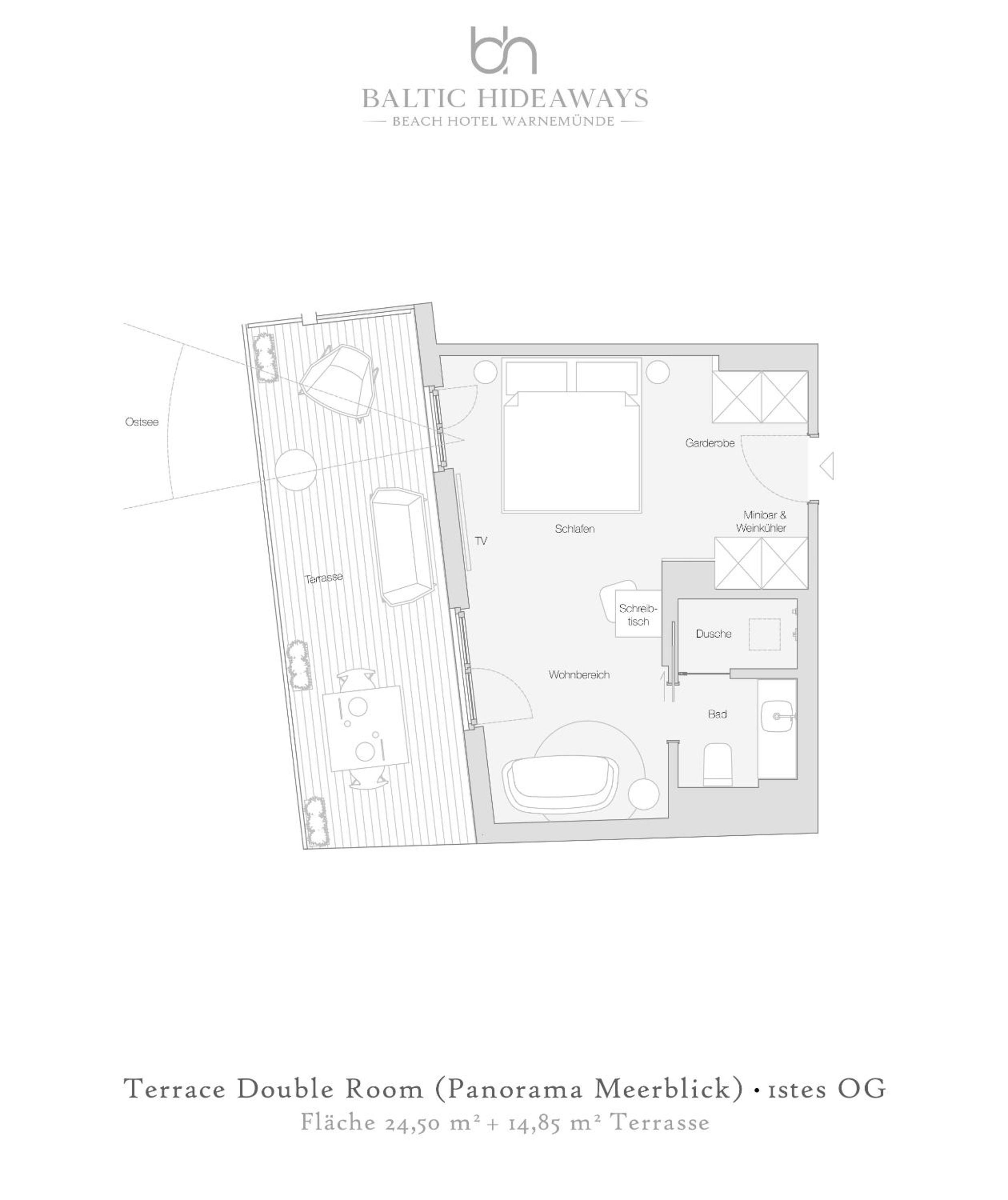 Terrace Double Room mit Panorama Meerblick thumbnail 5