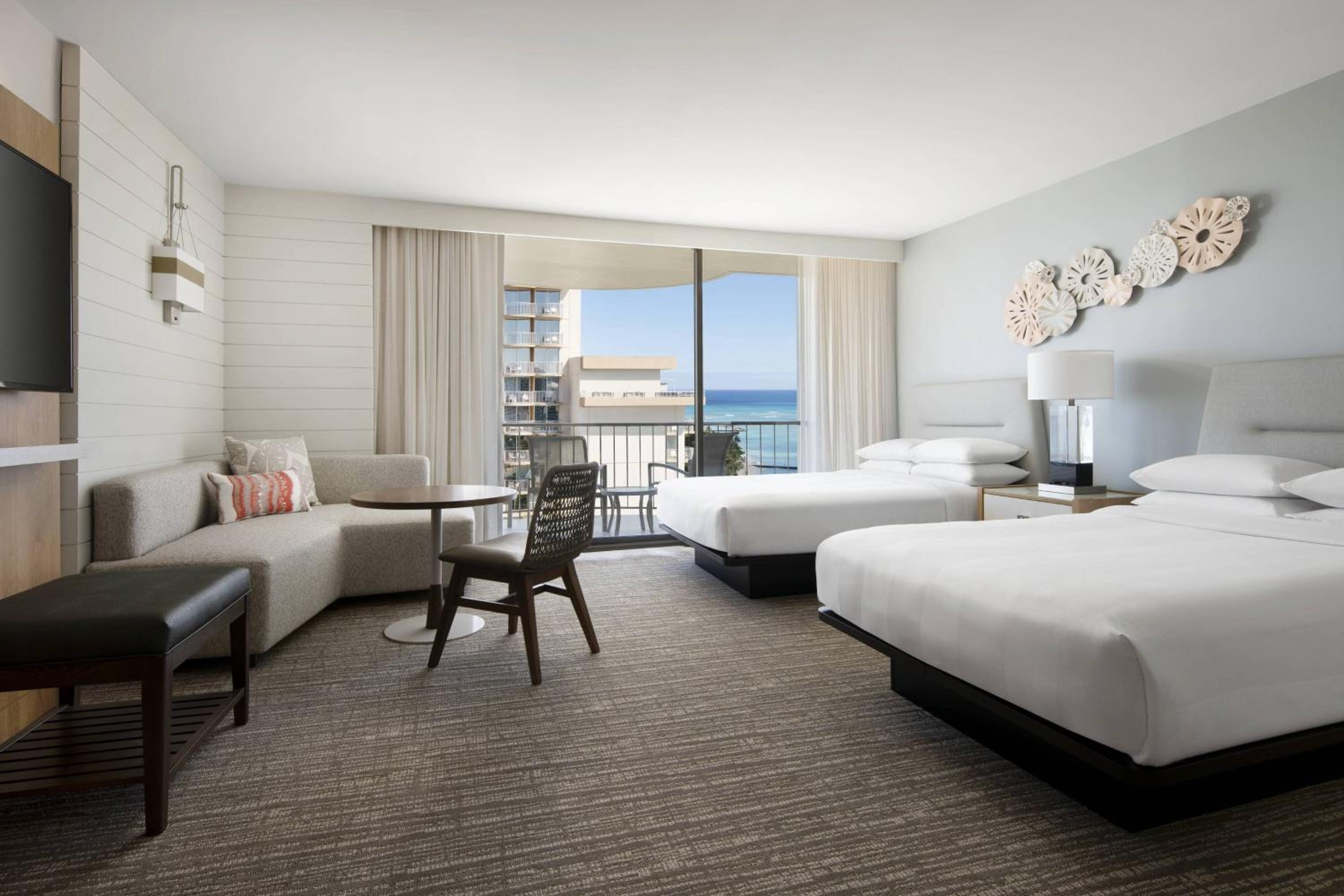 Premium Ocean View, Guest room, 2 Double, Kealohilani Twr
