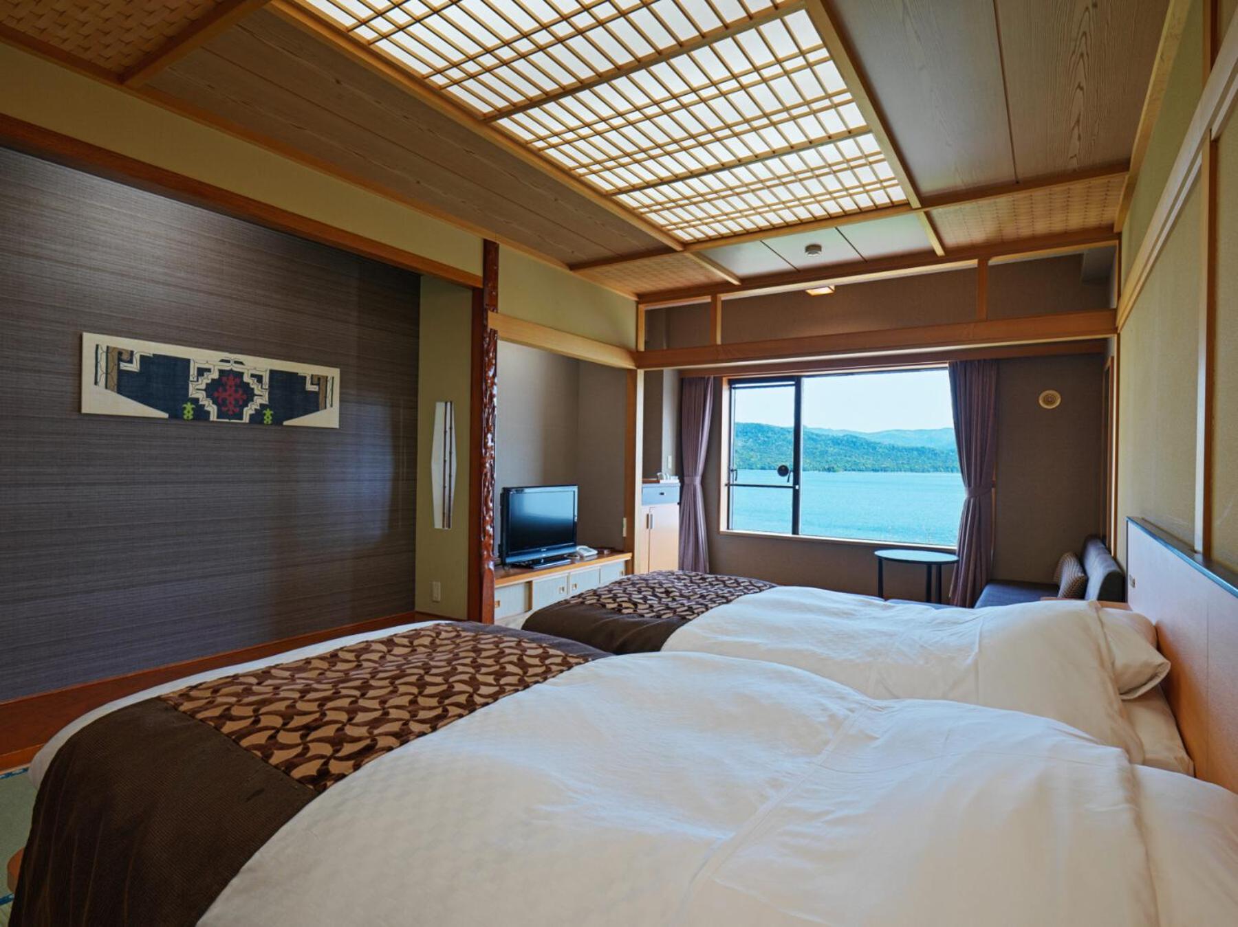 Japanese-Style Twin Room -Lake View-Wings BLD - Non-Smoking - Buffet Breakfast + Buffet Dinner Included - Photo 10