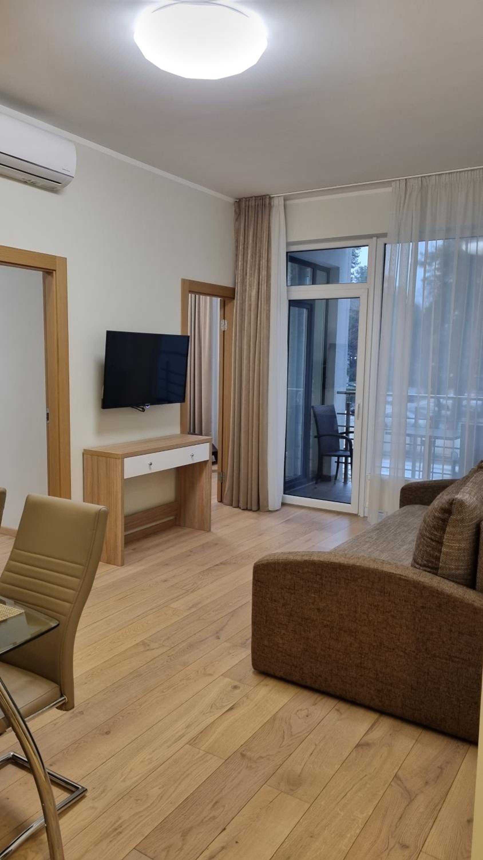Two-Bedroom Apartment with Balcony and Sofa Bed