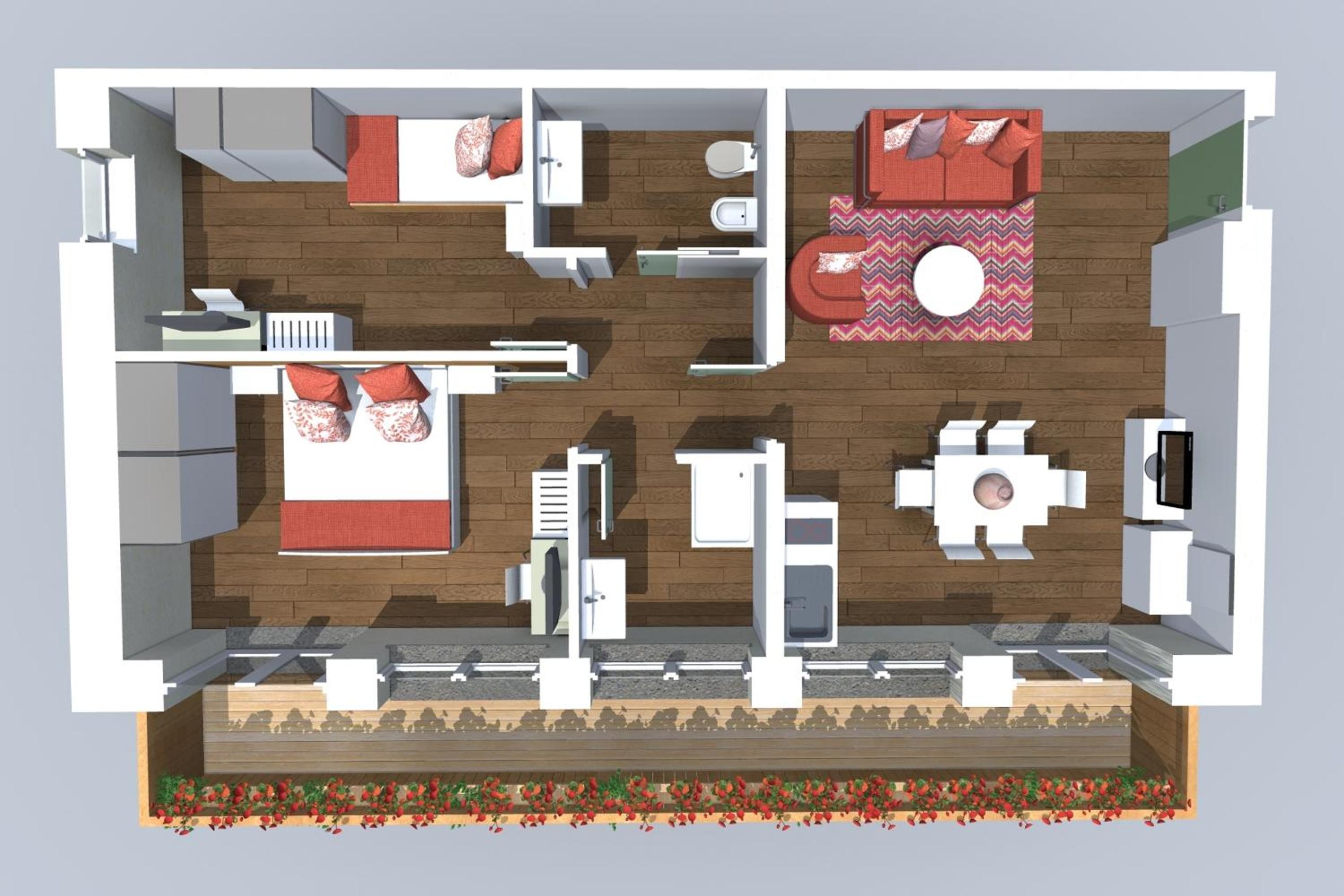 Superior Two-Bedroom Apartment with Balcony photo 3