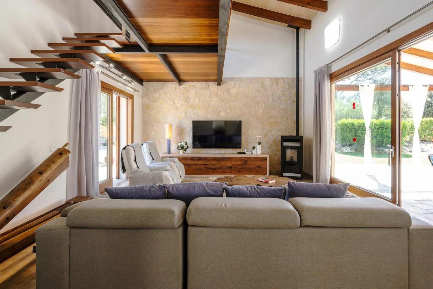 Villa con vistas al jardín