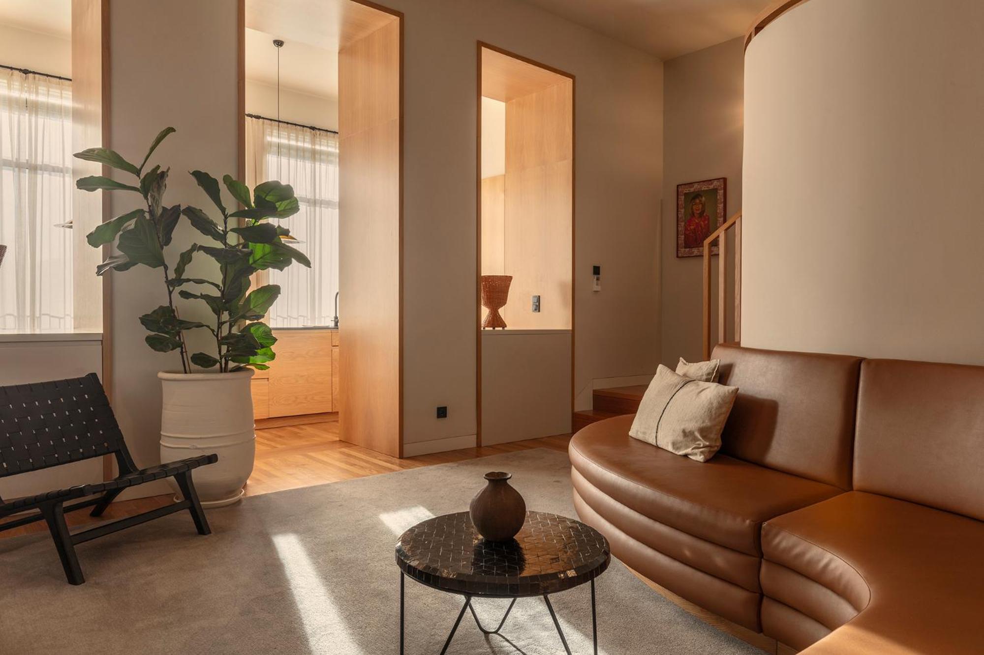 Three-Bedroom Apartment with Garden View