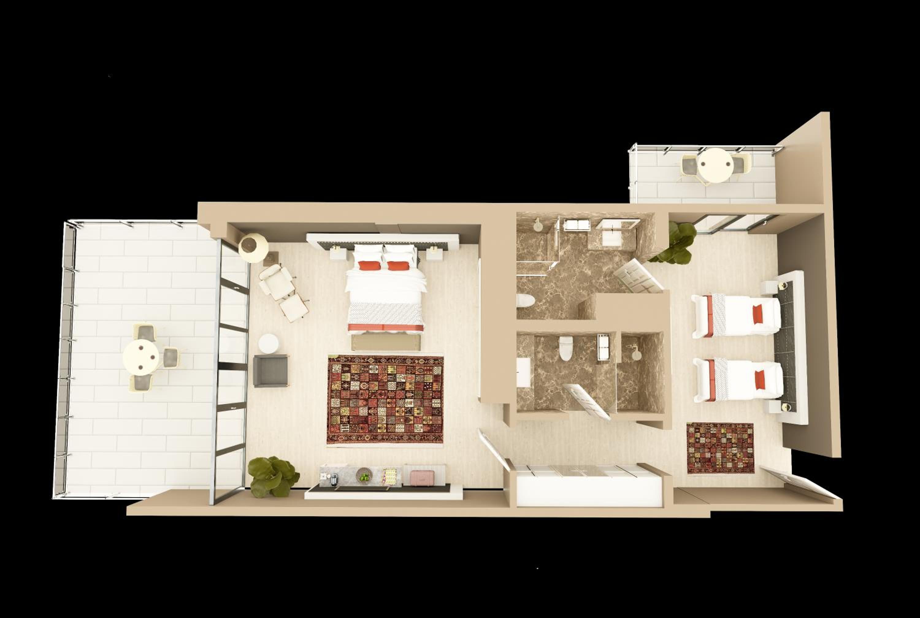 Quadruple Room with Garden View - Photo 2