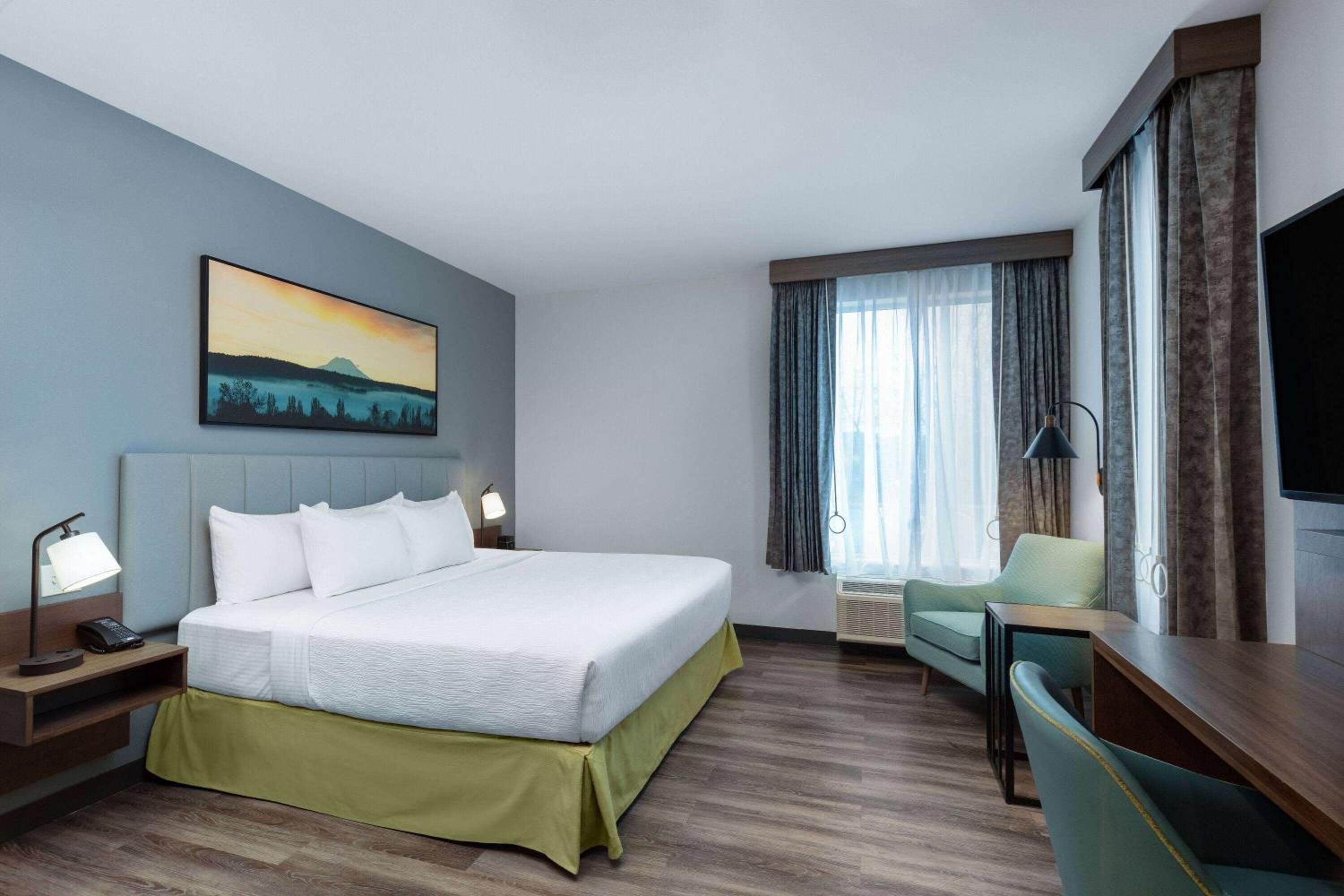King Room with Roll-In Shower and Kitchenette - Mobility Accessible/Non-Smoking